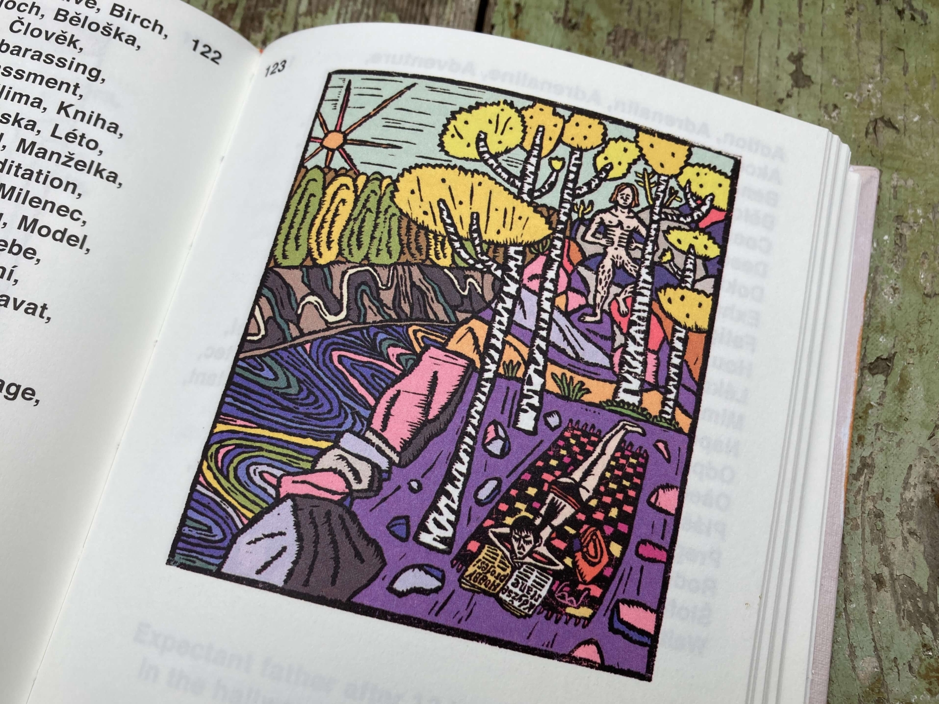 illustrations for her original book Meanwhile – Mezitím (UMPRUM)