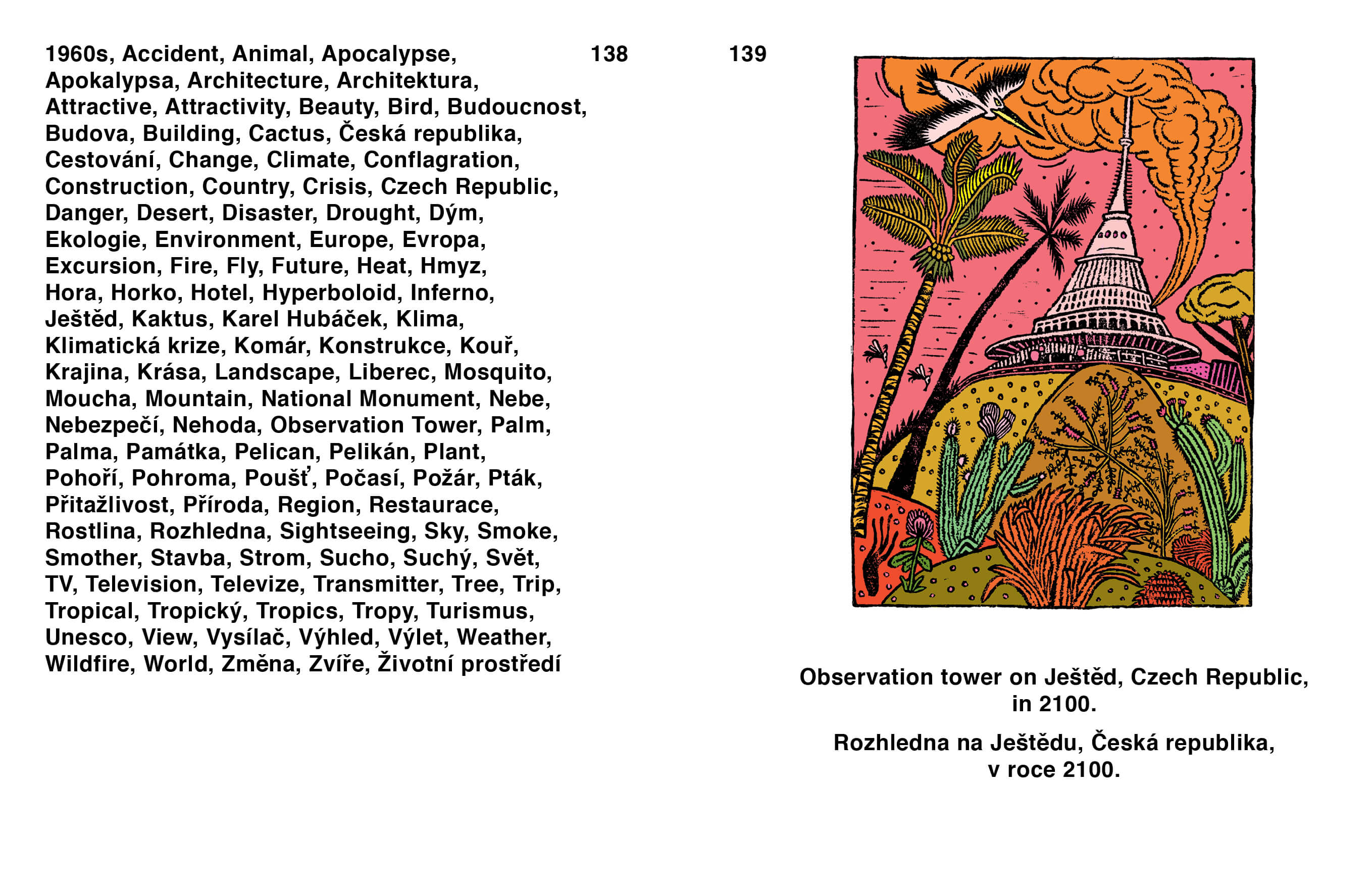 illustrations for her original book Meanwhile – Mezitím (UMPRUM)