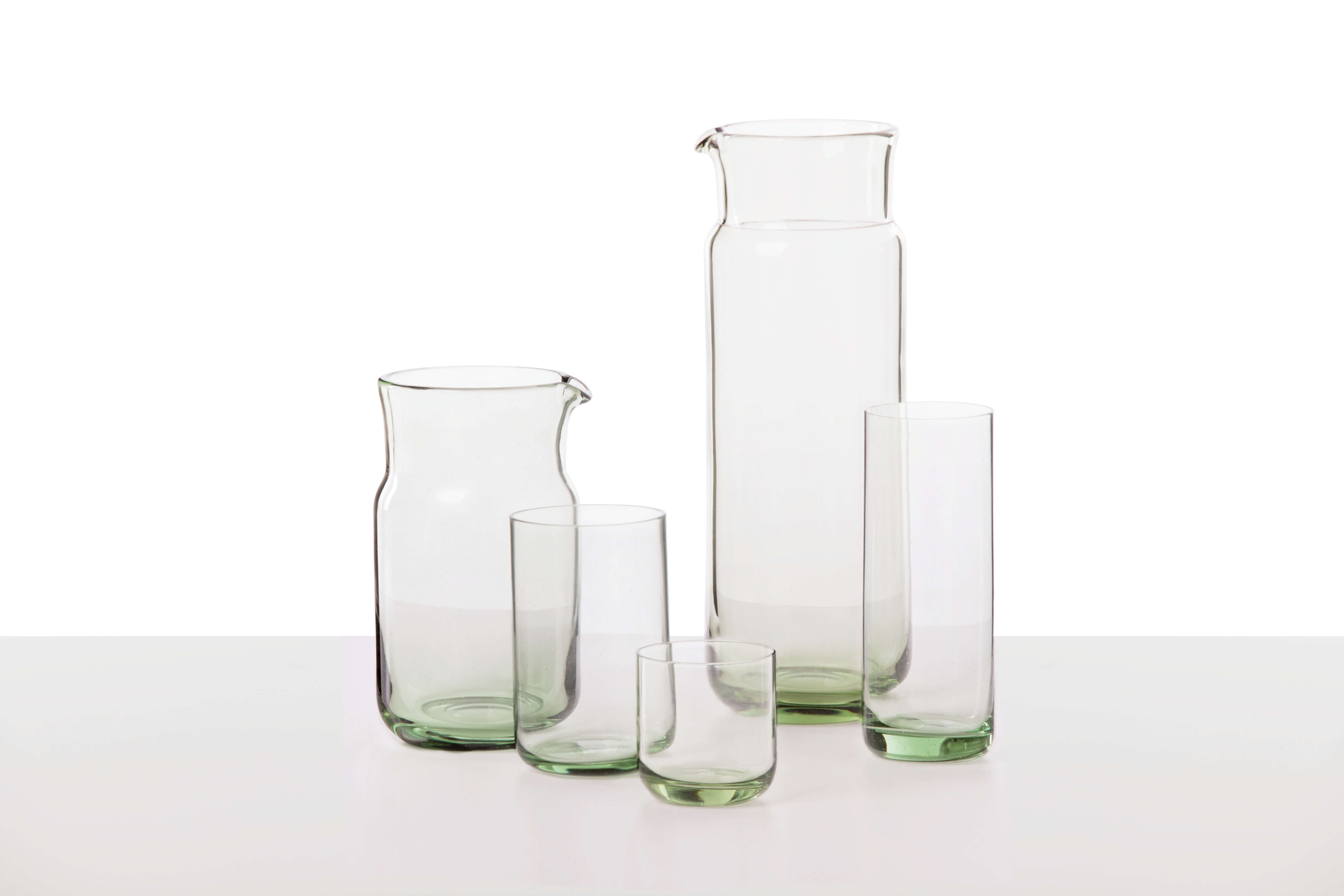 reissue of glass designs by designer Vratislav Šotola