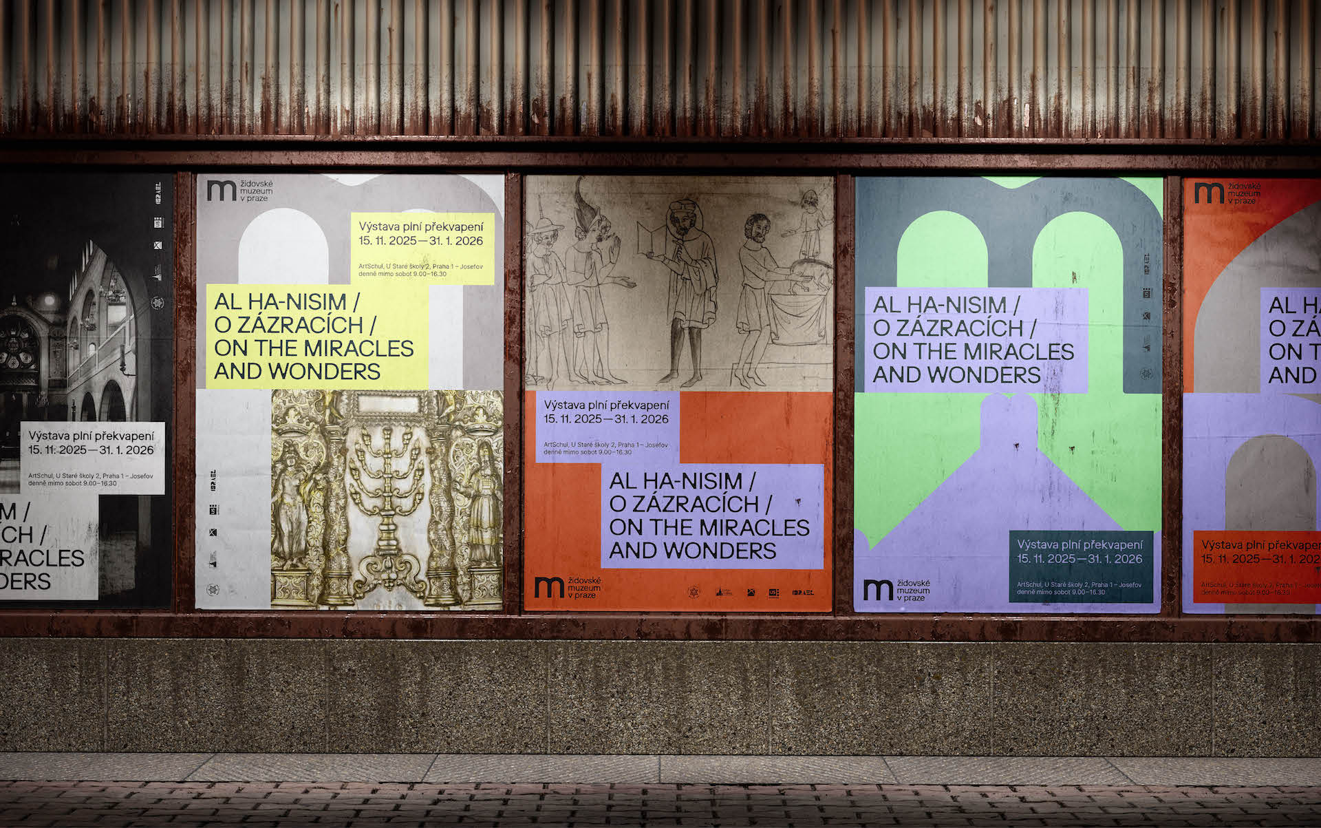 vizuální identita pro Židovské muzeum v Praze