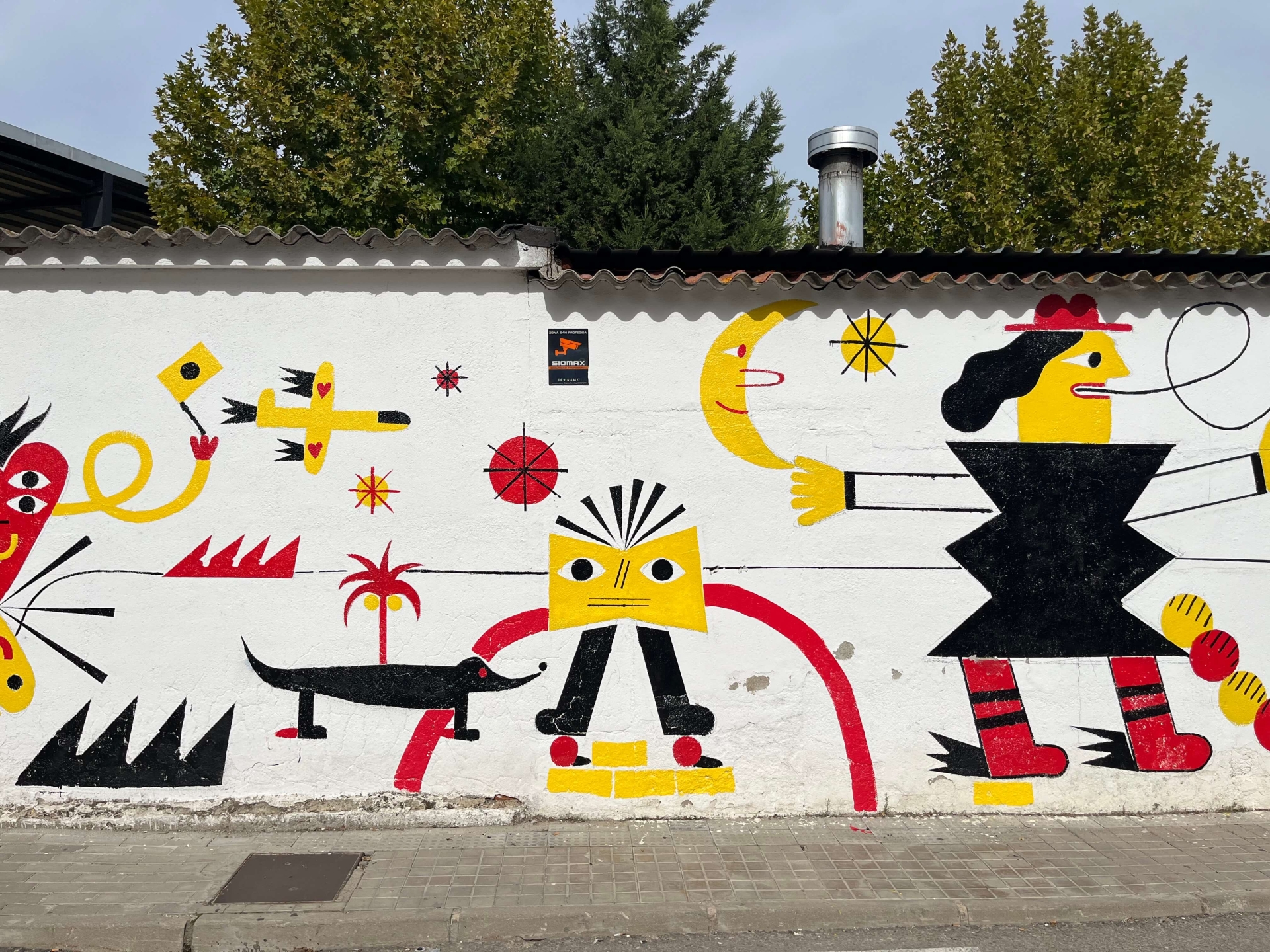 mural pro festival Street Meets (Mural) Art (spolupráce: děti / účastníci workshopu)