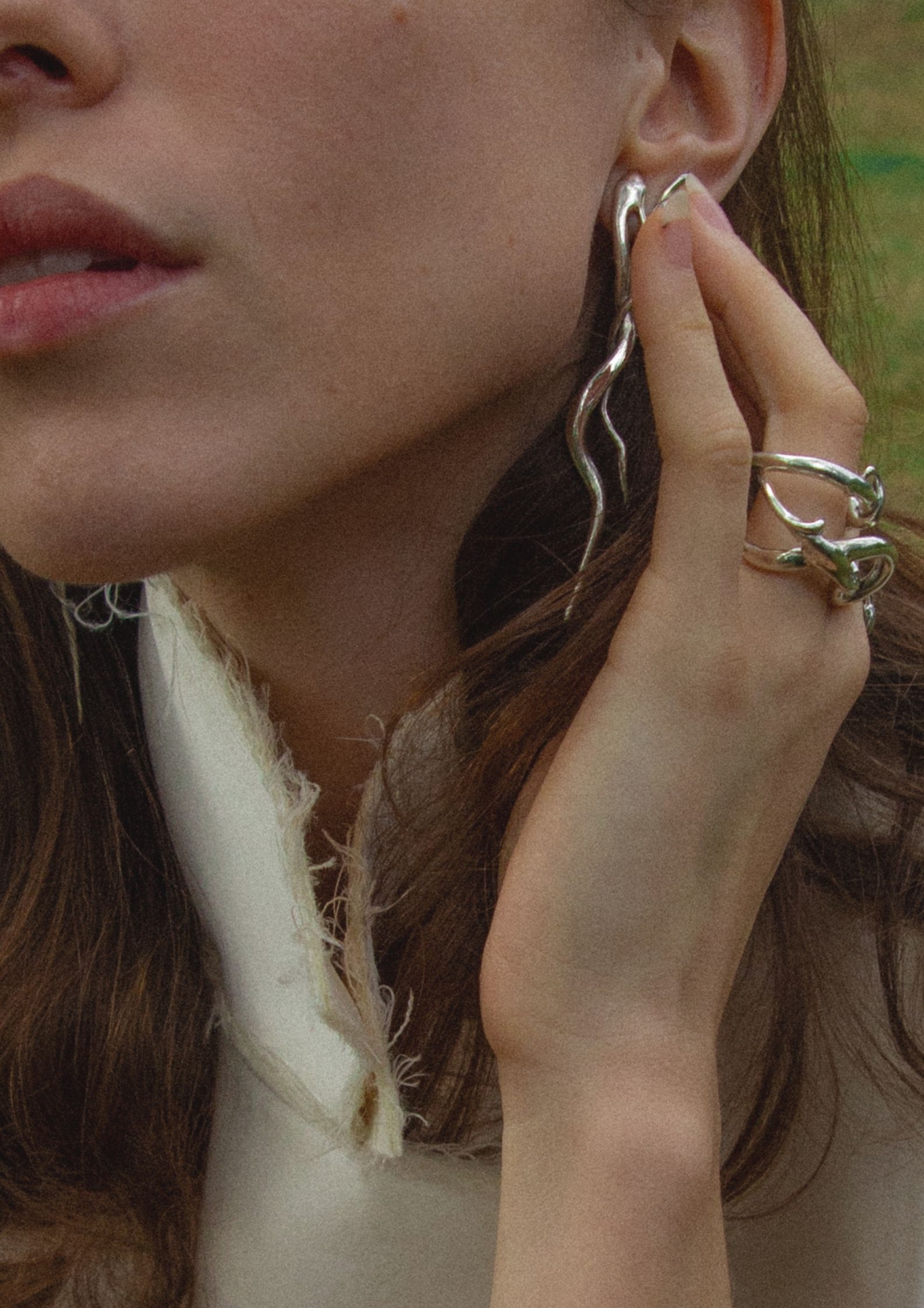 Tender Tendrils collection and Drape jewelry for Tomáš Němec’s cruise24 collection