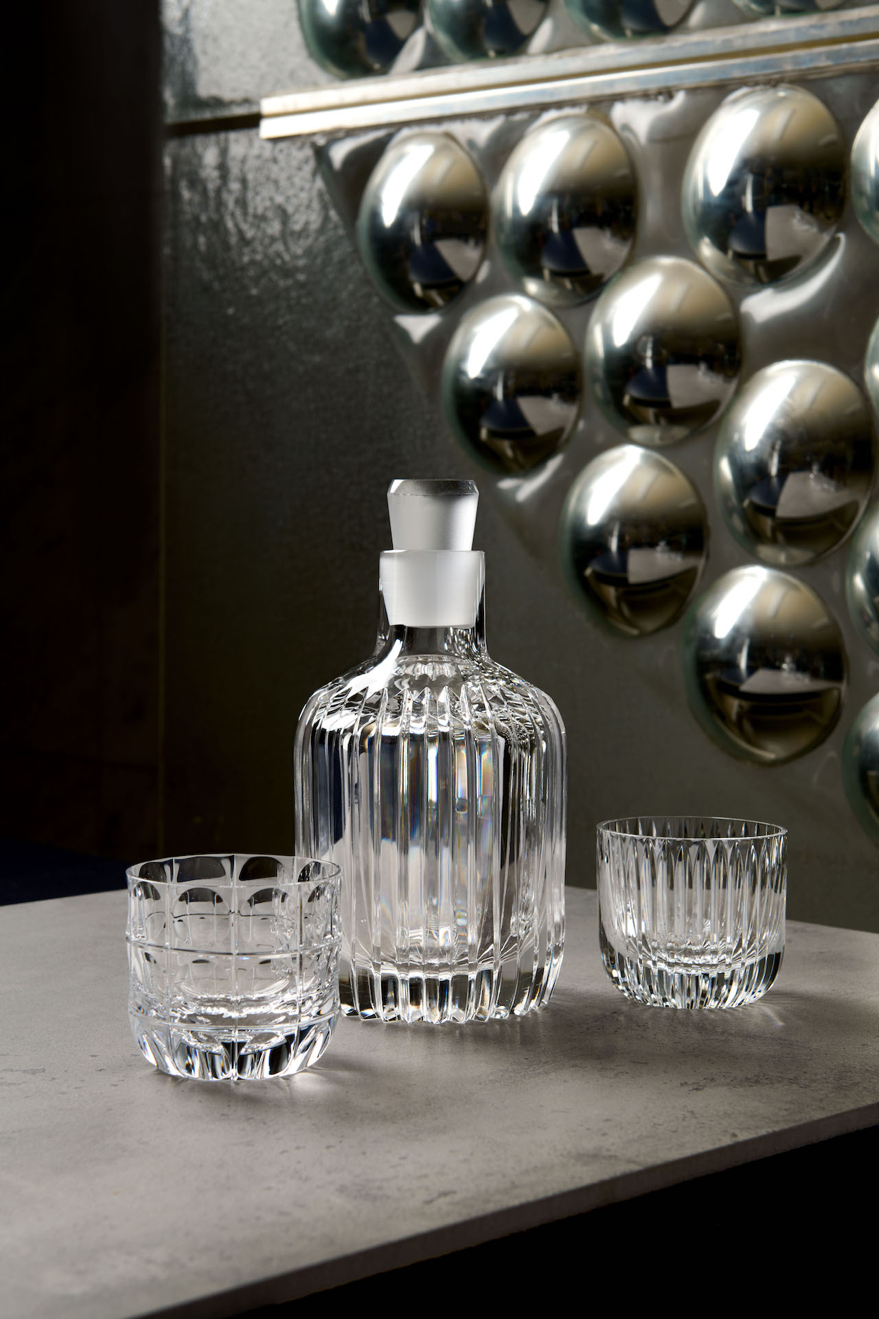 kolekce nápojového skla a váz Sacred Bond (Artisème, Rückl) a Metropolis (Rückl)