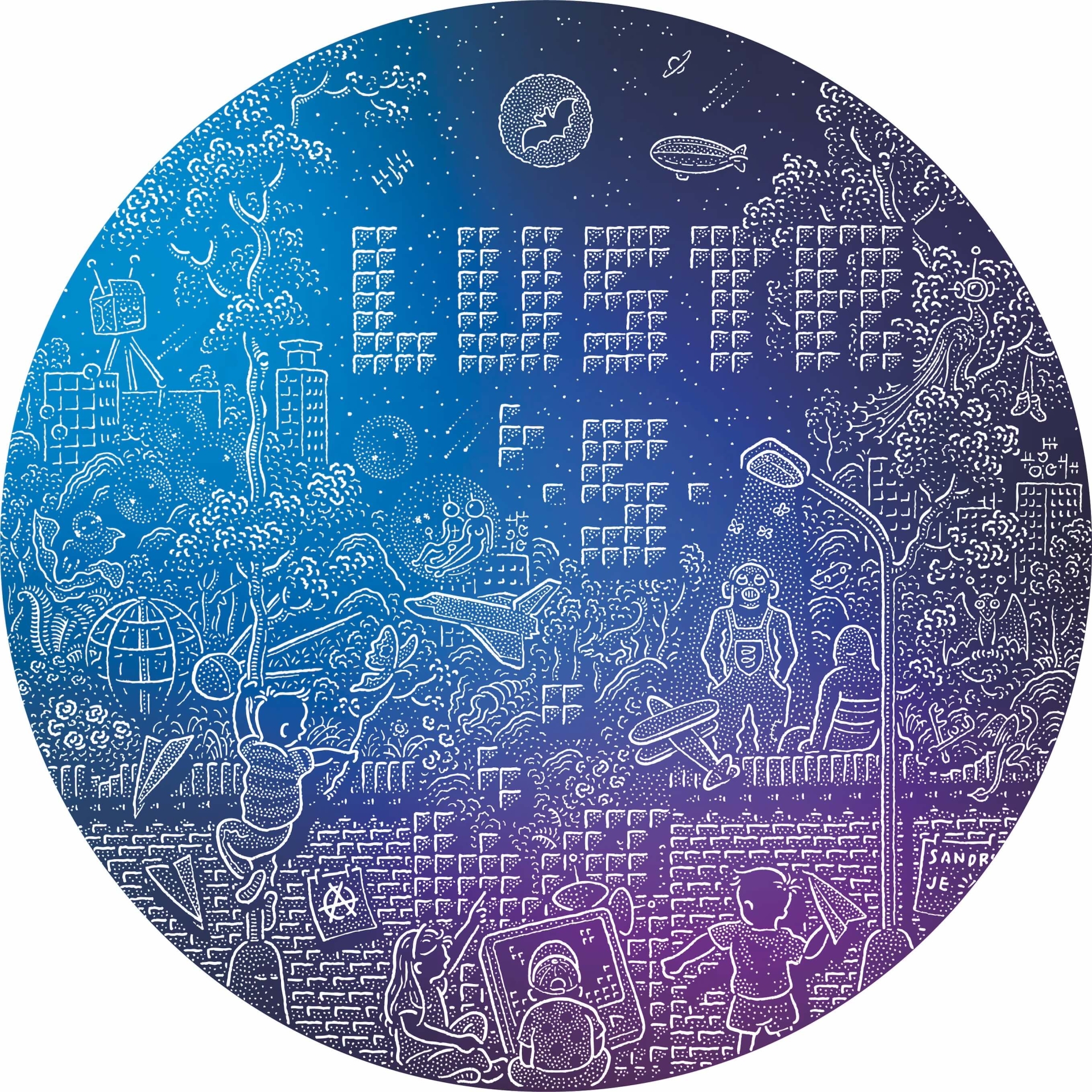 illustrations Bažant ve Stromovce, Zatmění (DECHEM) and for the visual identity of LUSTR 2017 festival  