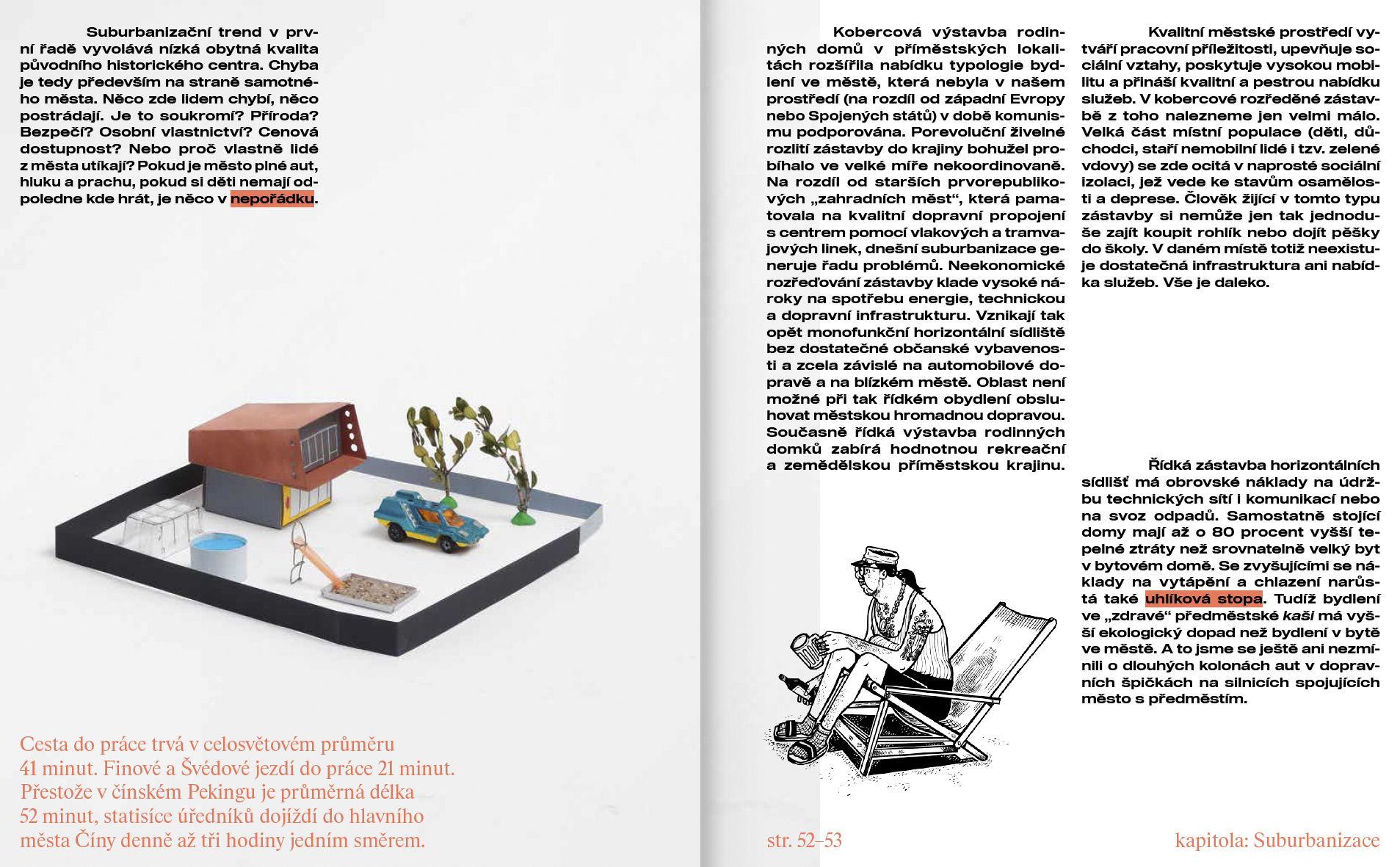 graphic design for the book Město pro každého (Osamu Okamura, David Böhm and Jiří Franta, Labyrint)
