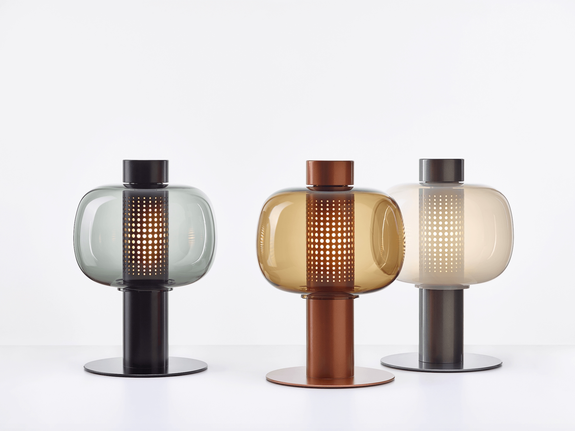 Bonbori collection of lightings (Fumie Shibata) and Planets collection of lightings (Vrtiška & Žák)