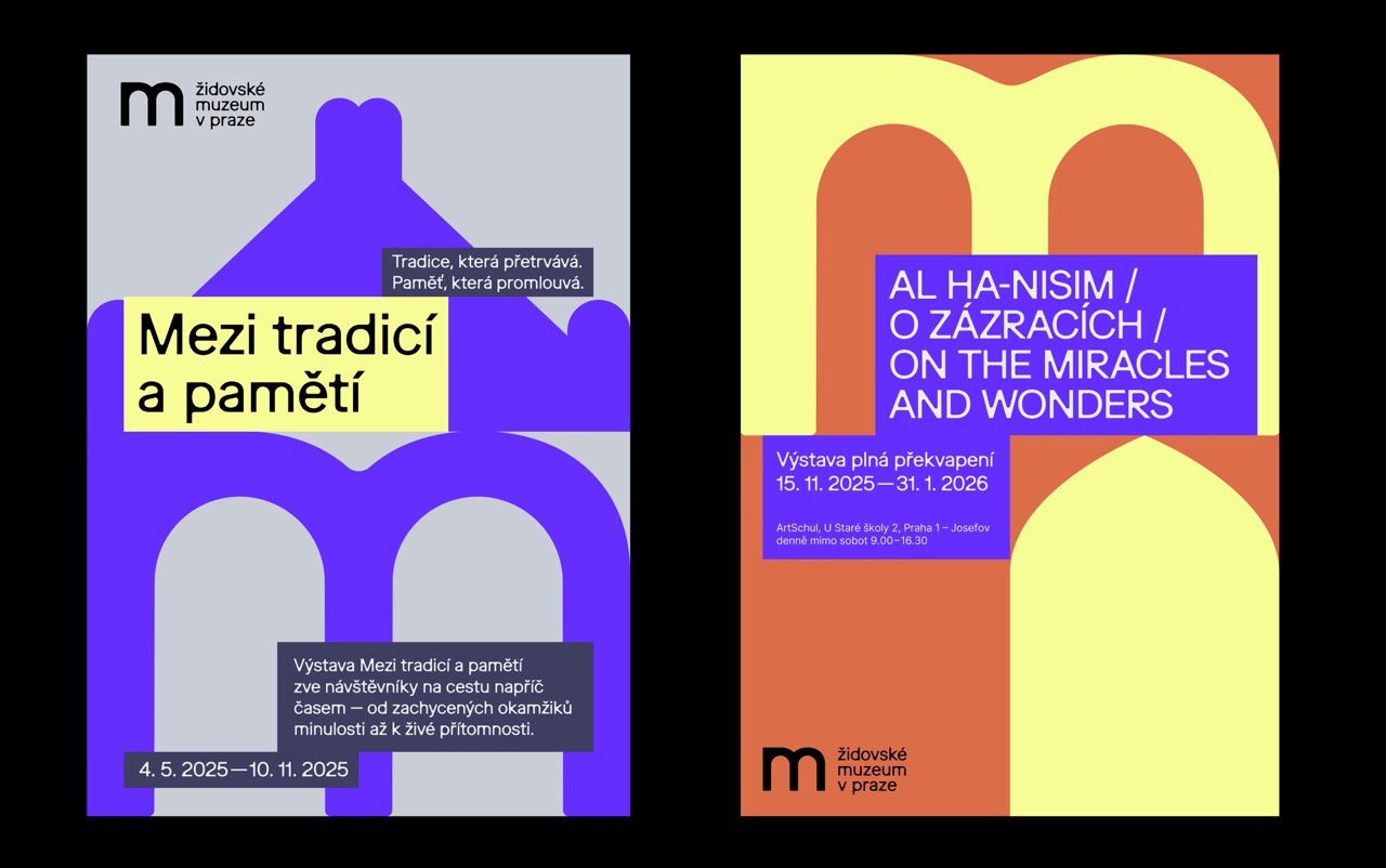 vizuální identita pro Židovské muzeum v Praze