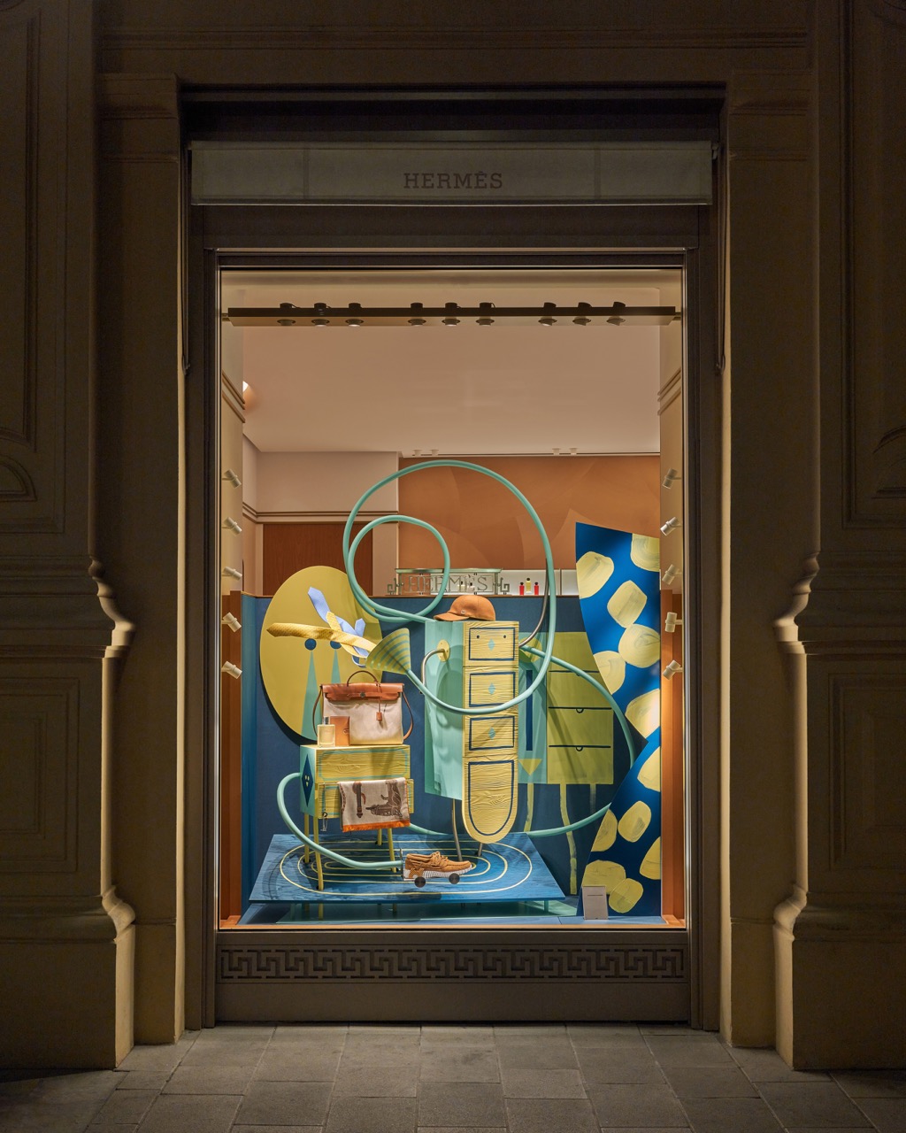 window design for Hermès (in collaboration with Patrik Antczak)