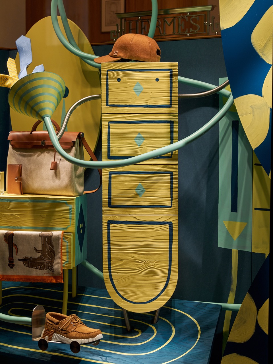 window design for Hermès (in collaboration with Patrik Antczak)
