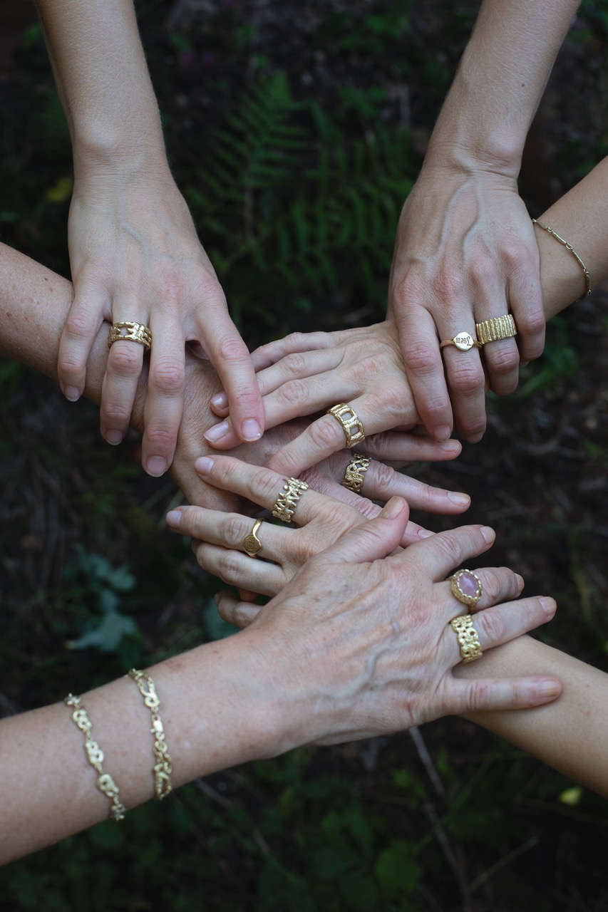 rings and necklaces from the New Archeology 2025 jewelry collection