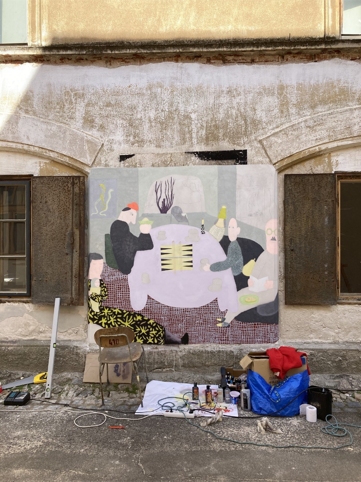 murály pro festival Tabook a To feed the hand that feeds you pro MeetFactory