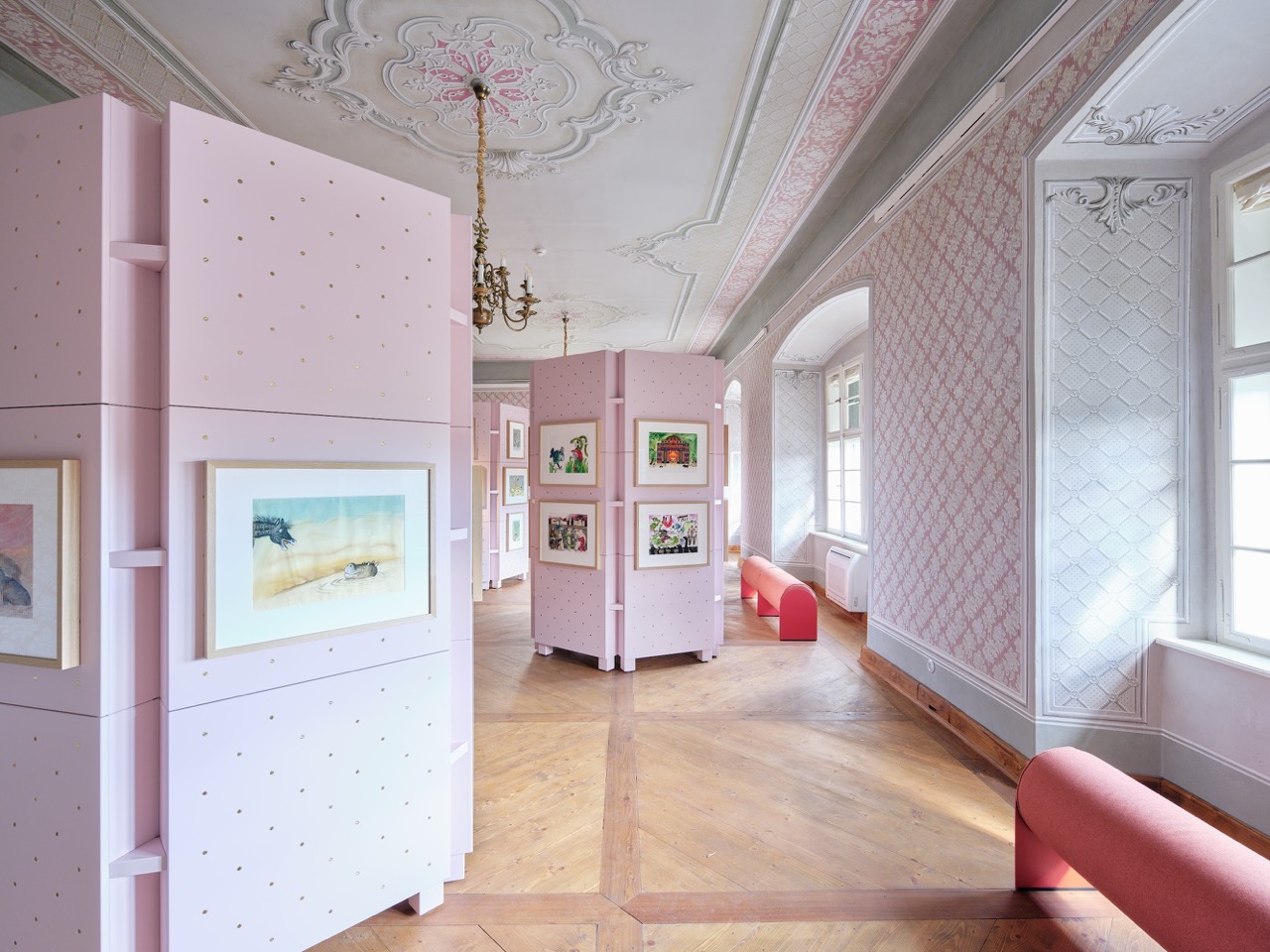 výstavní architektura pro Palác ilustrace