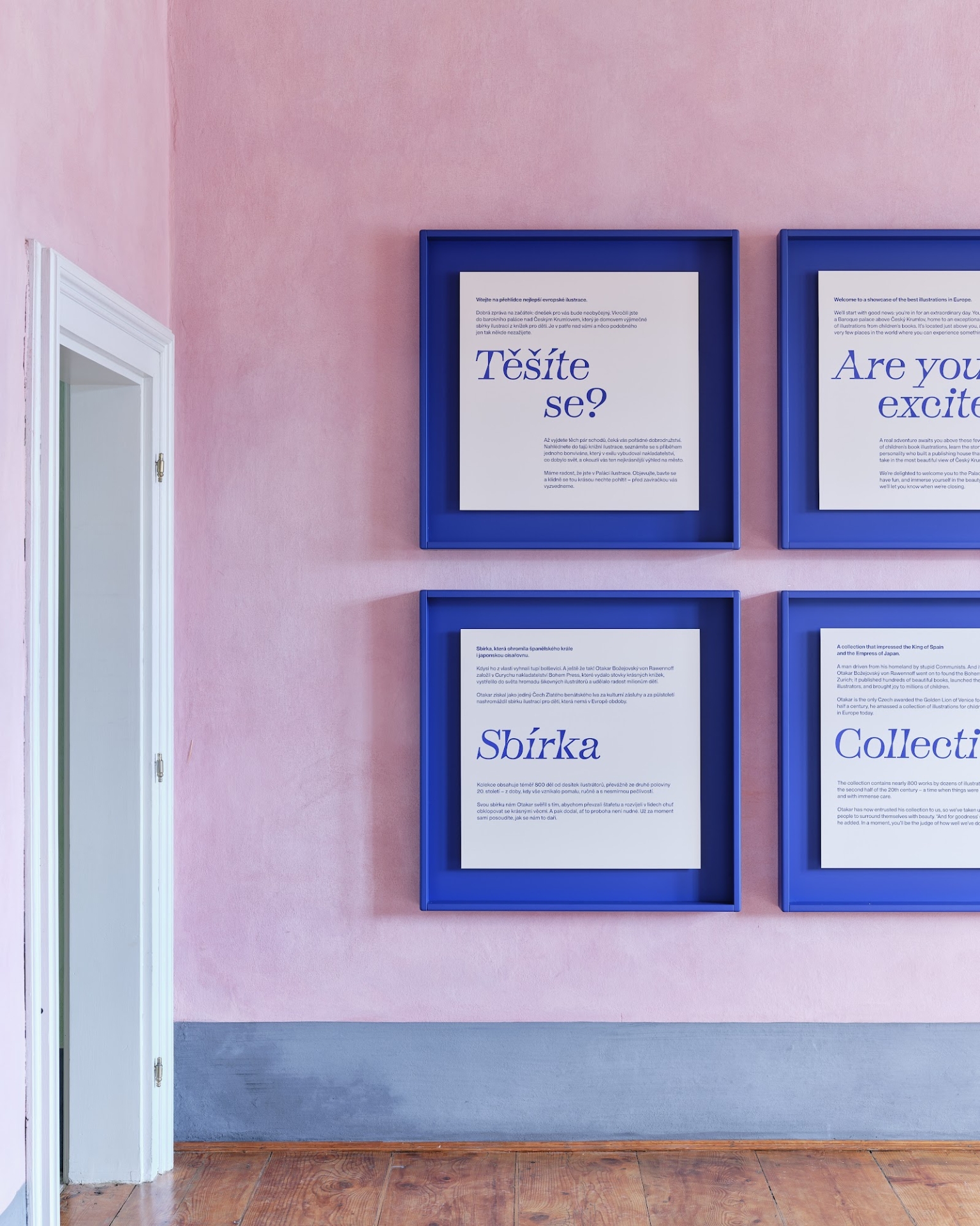 výstavní architektura pro Palác ilustrace