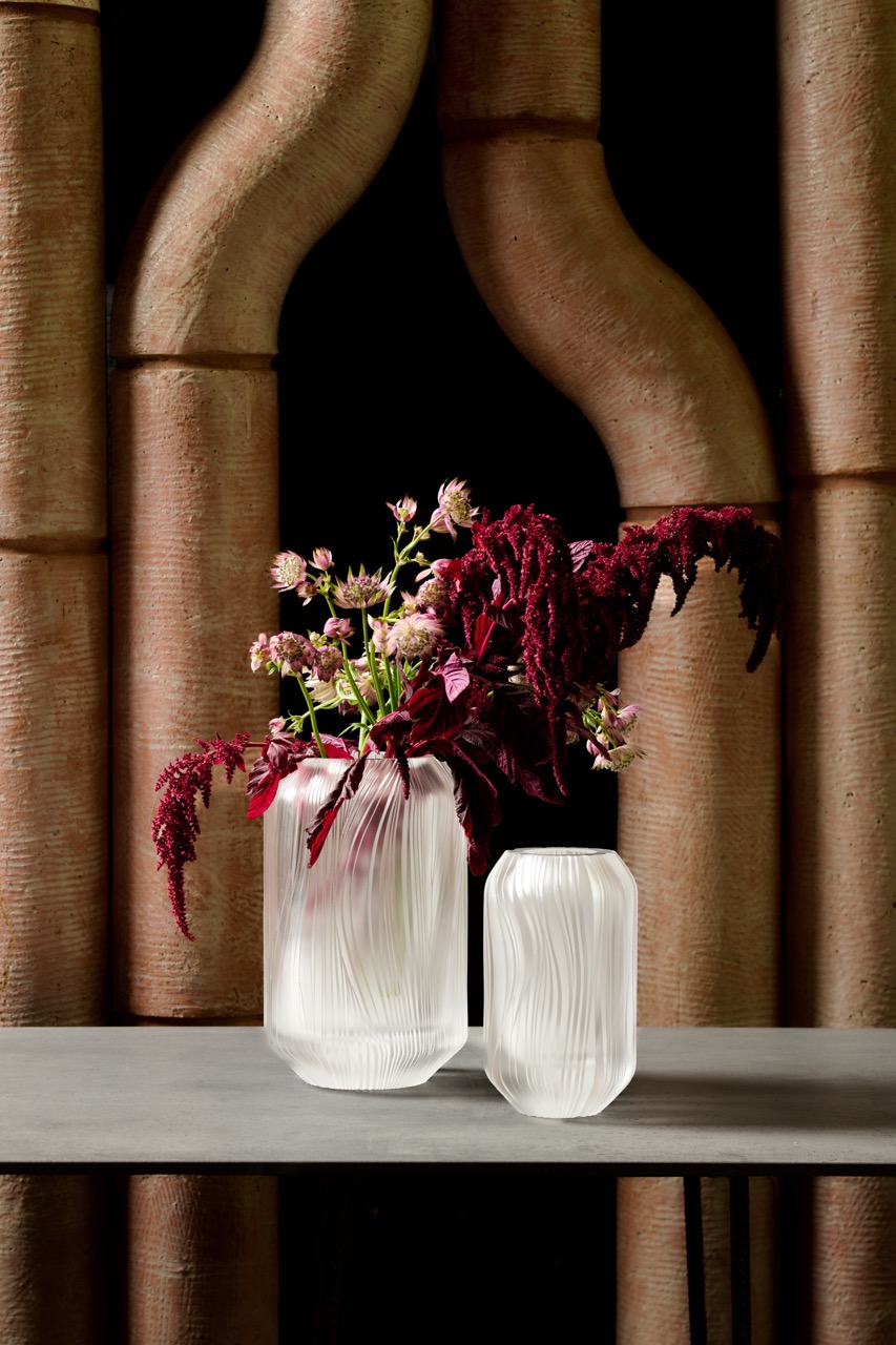 kolekce váz a nápojového skla Metropolis (Kateřina Handlová)