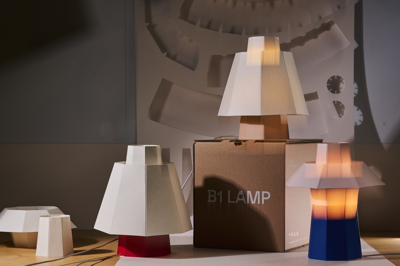 B1 LAMPS collection of paper lightings (Jiří Krejčiřík)