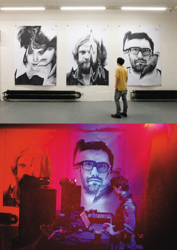 visual style for Radio Wave ČR inspired by the slogan 