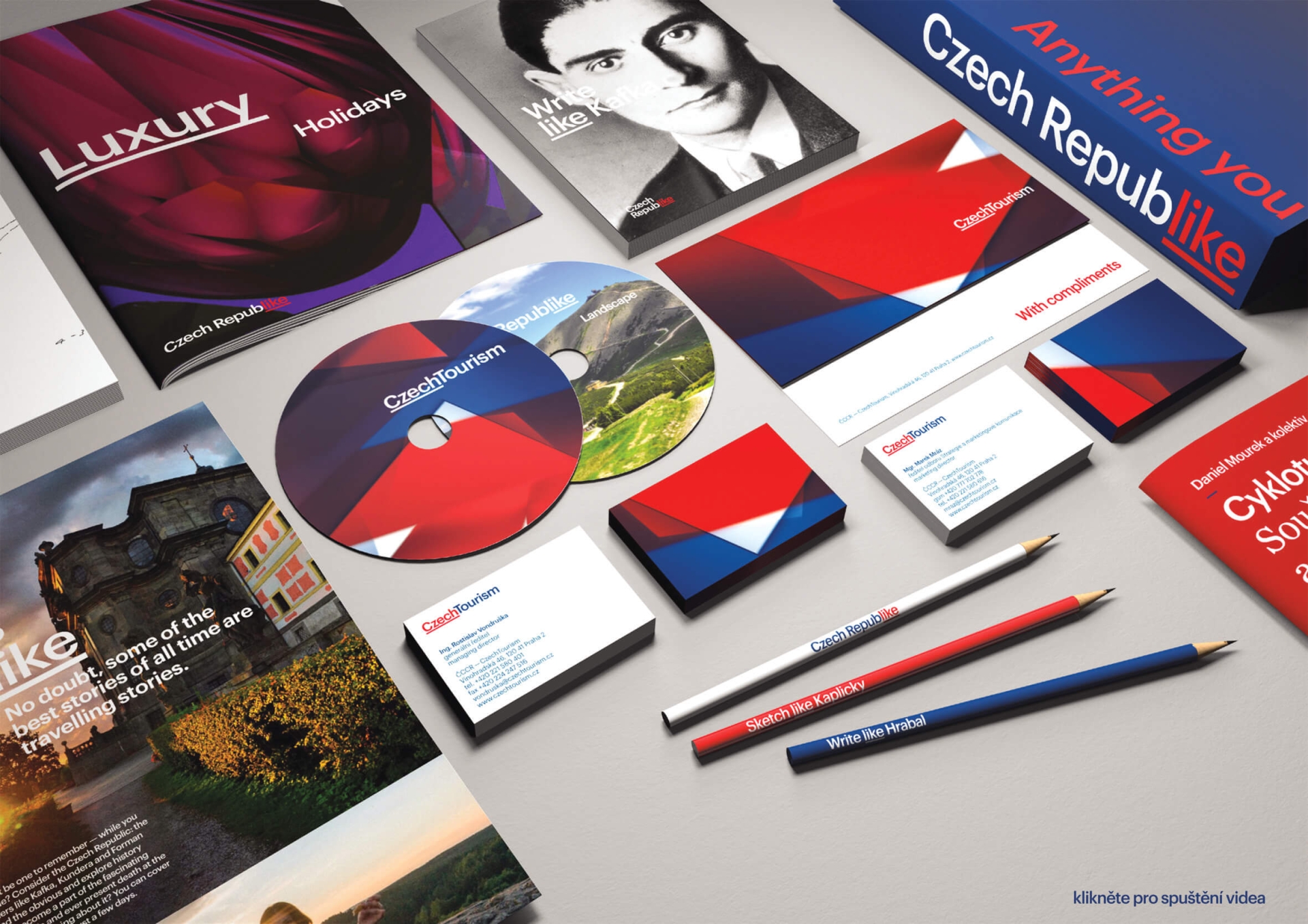 logo and visual style for Czech Tourism