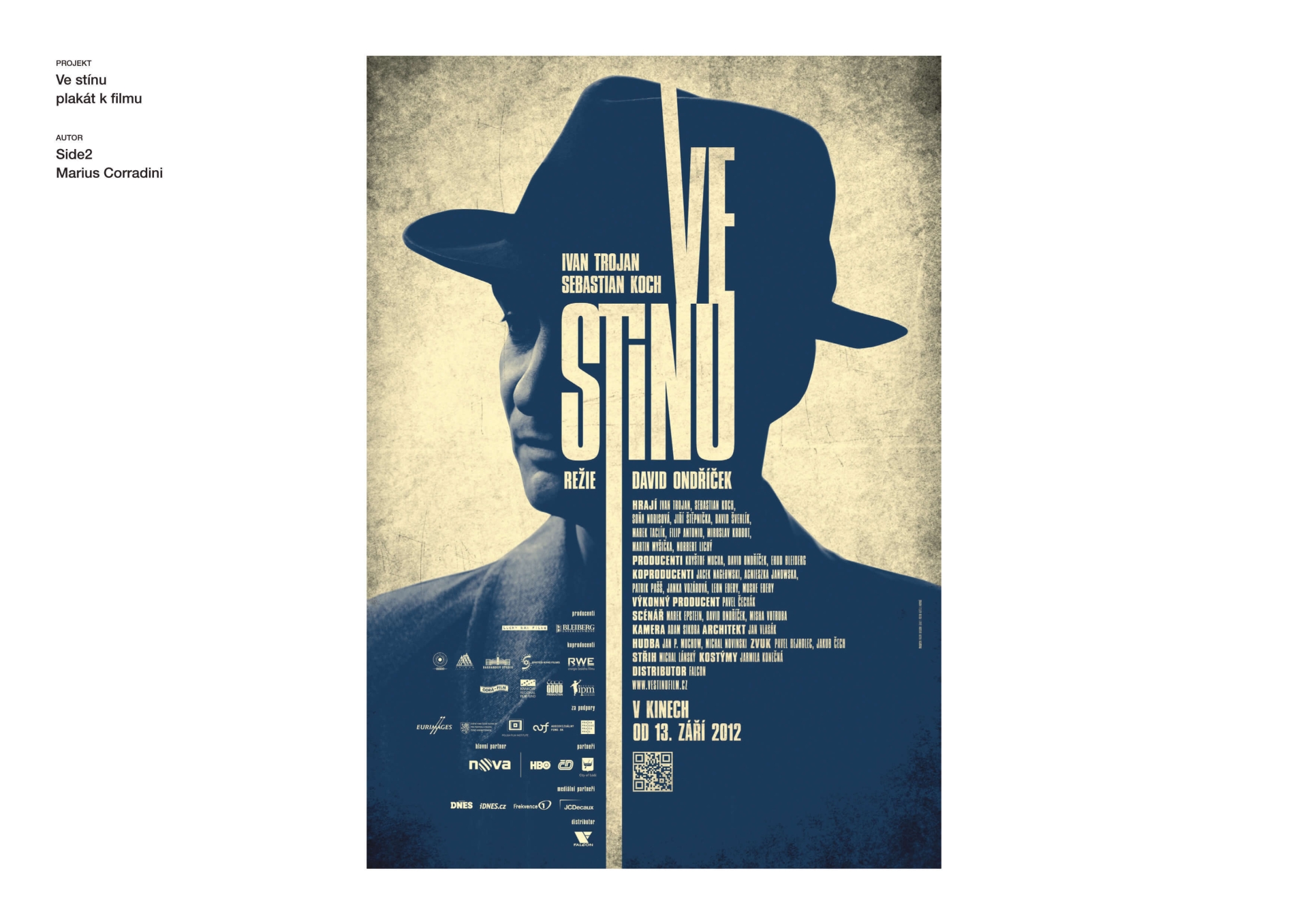 design of Magnus magazine, poster for the film In the Shadow, and graphic identity for the Mezipatra festival