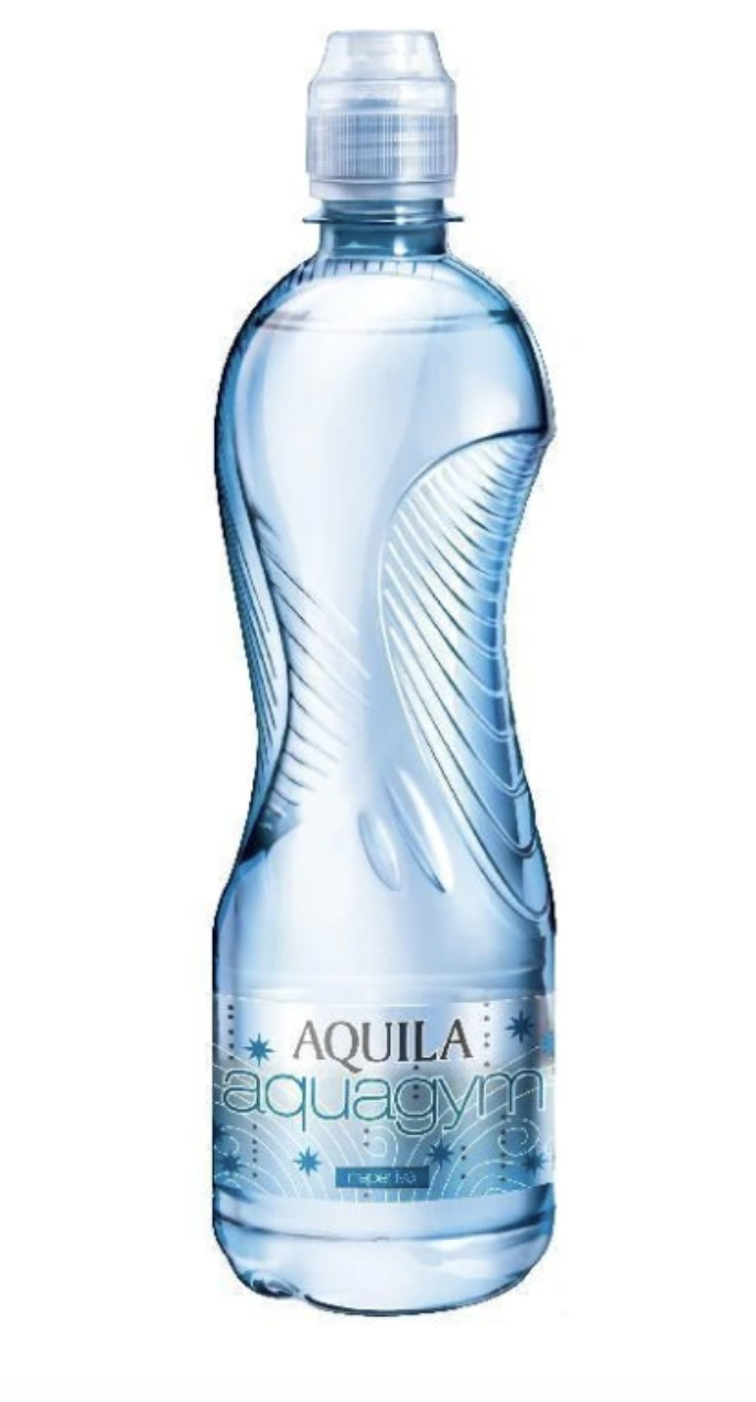 Mattoni Sport and Aquila Aquagym PET bottles (Karlovy Vary Mineral Water) and rocking bull terrier (Domeau et Pérès)