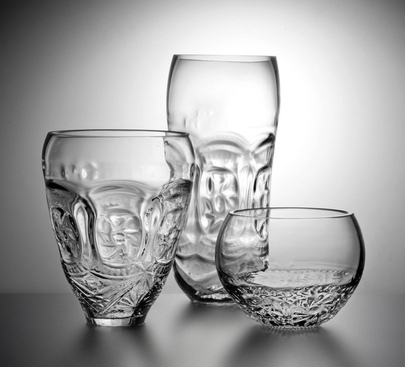 Vyvřeliny collection and metallurgical glass collection (Qubus), Baterka luminous object (Preciosa)