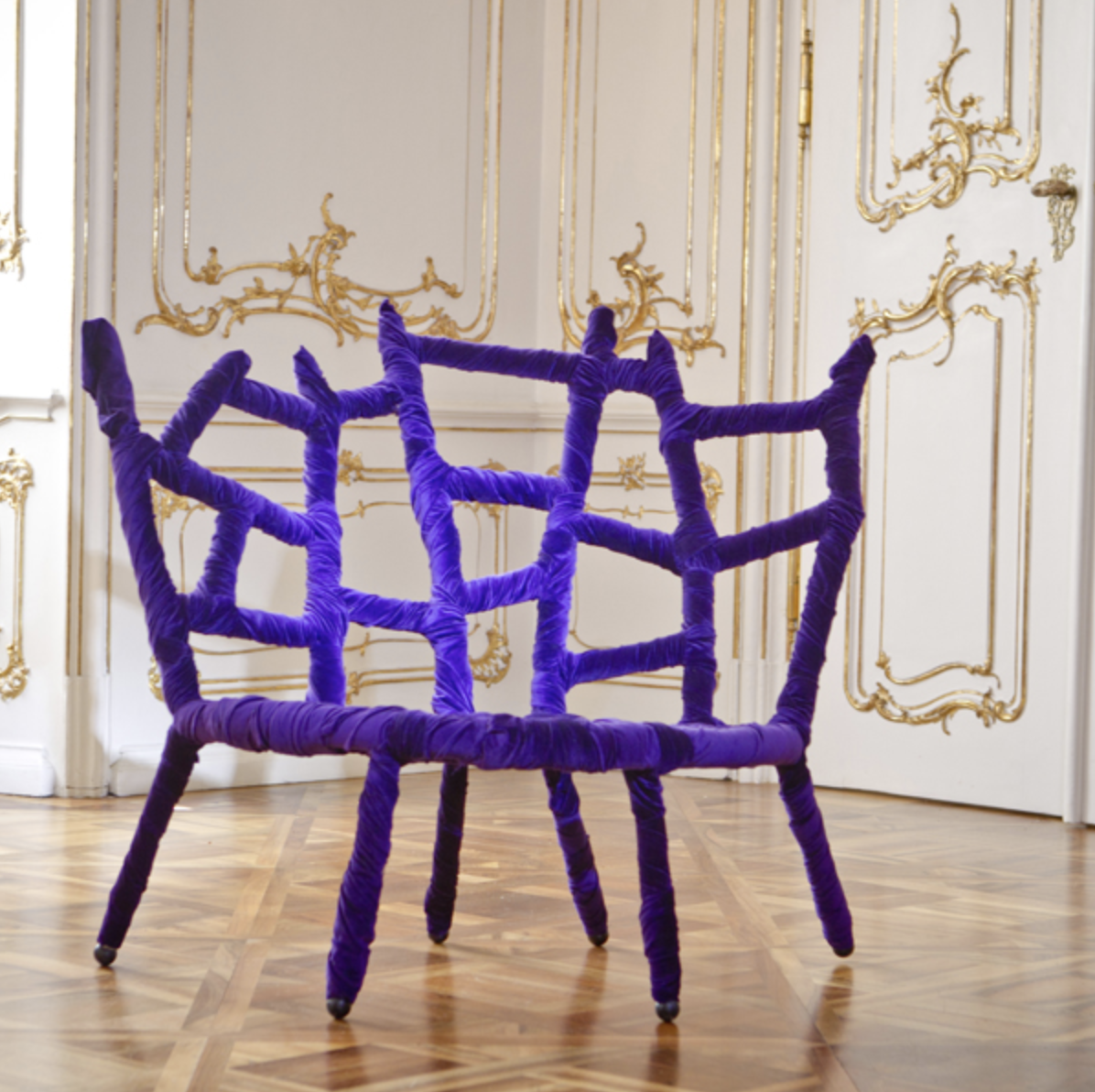 Structure armchair and sofa (Křehký), collection of lightings (Rückl Crystal)