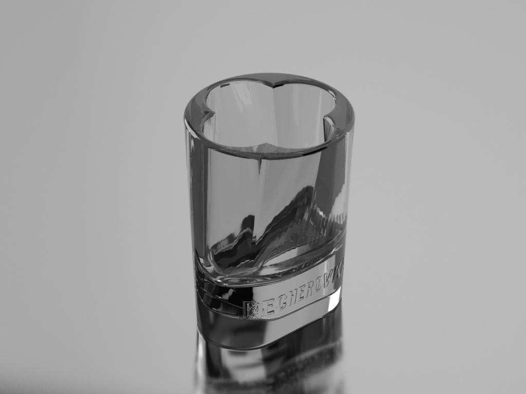 X System storage set and glasses for Becherovka