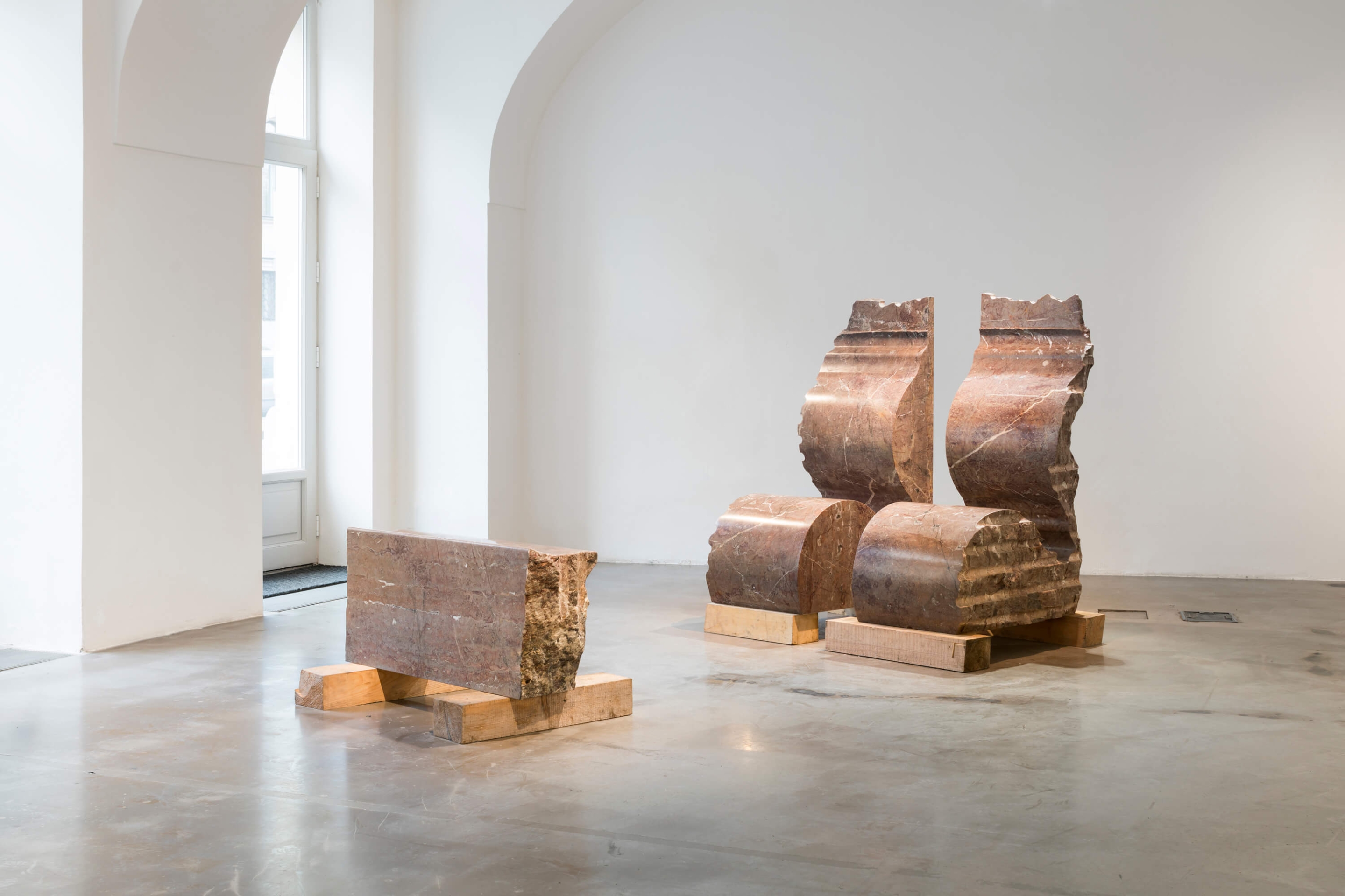 Unnamed vases with love (Qubus), set of stone objects