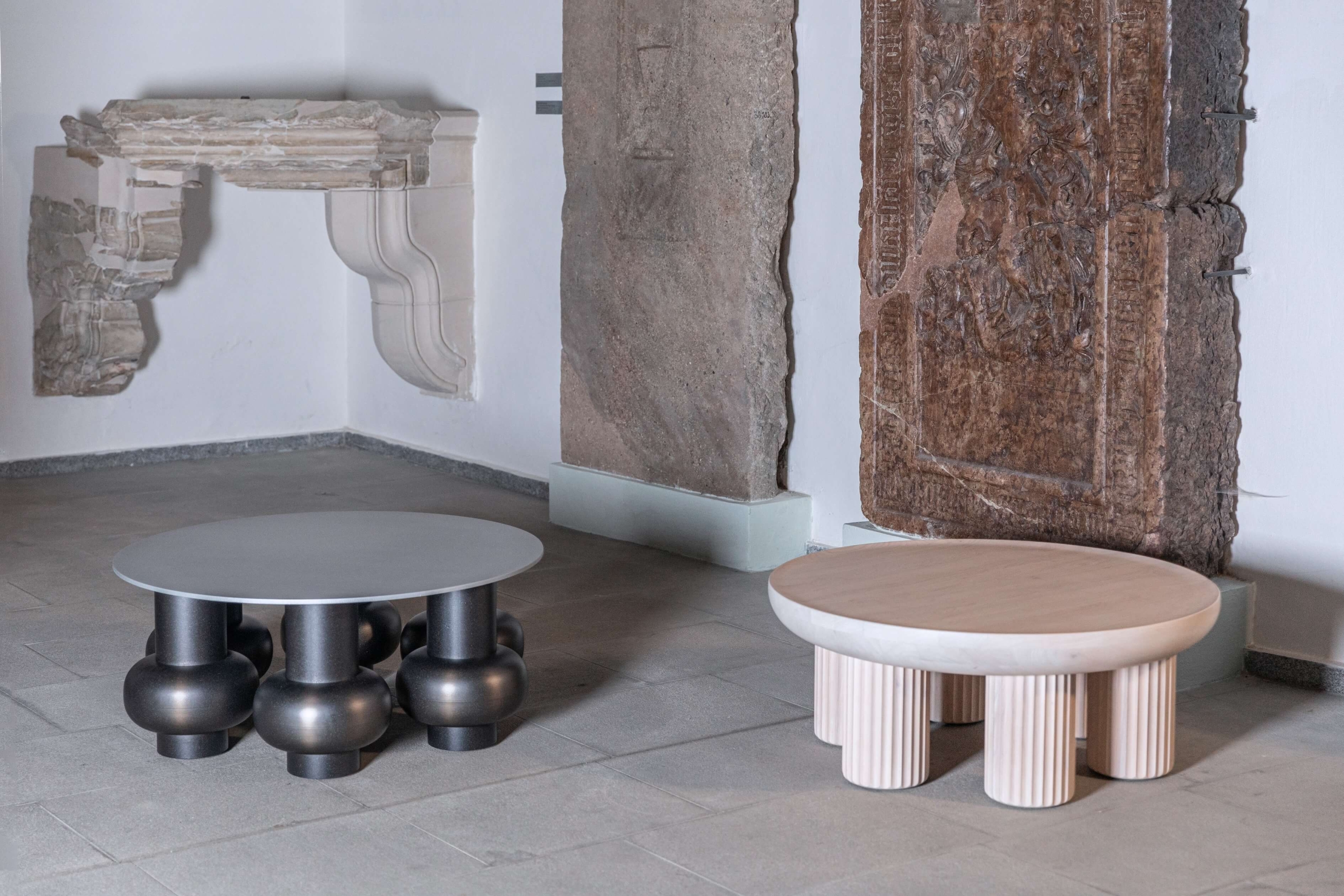 Eclecticism collection tables of tables, Jewel Caskets objects from Heritage  / Contemporary collection