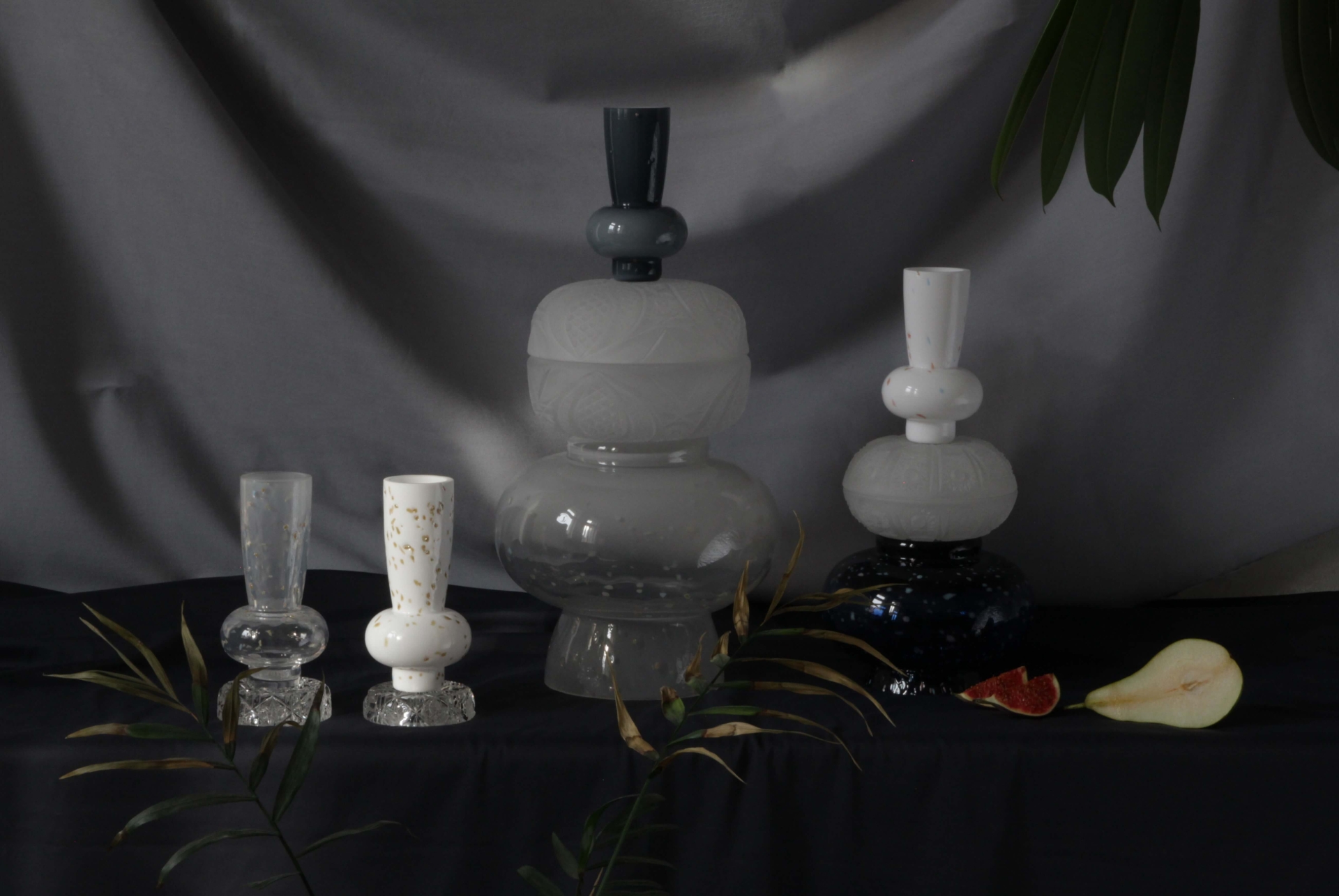 Eclecticism collection tables of tables, Jewel Caskets objects from Heritage  / Contemporary collection