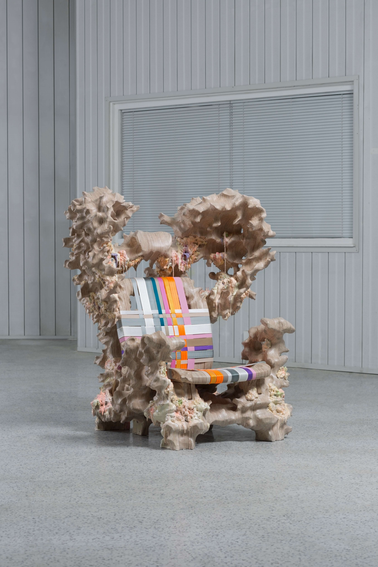 Fading Reflection mirrors and Metamorphosis armchairs for Side Gallery at Design Miami