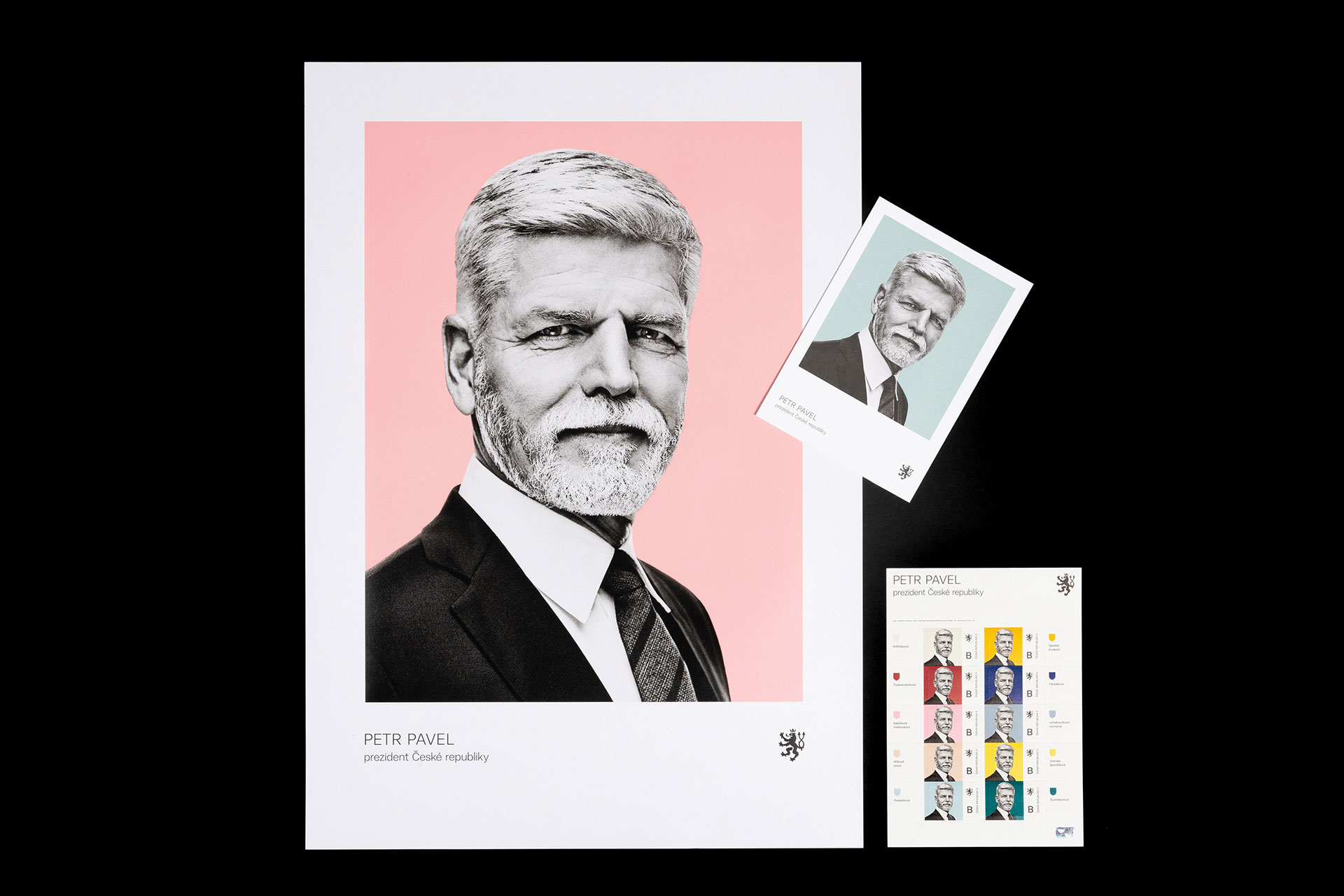 graphic design of official portraits and post stamps for President Petr Pavel (in collaboration with President Petr Pavel’s creative team)