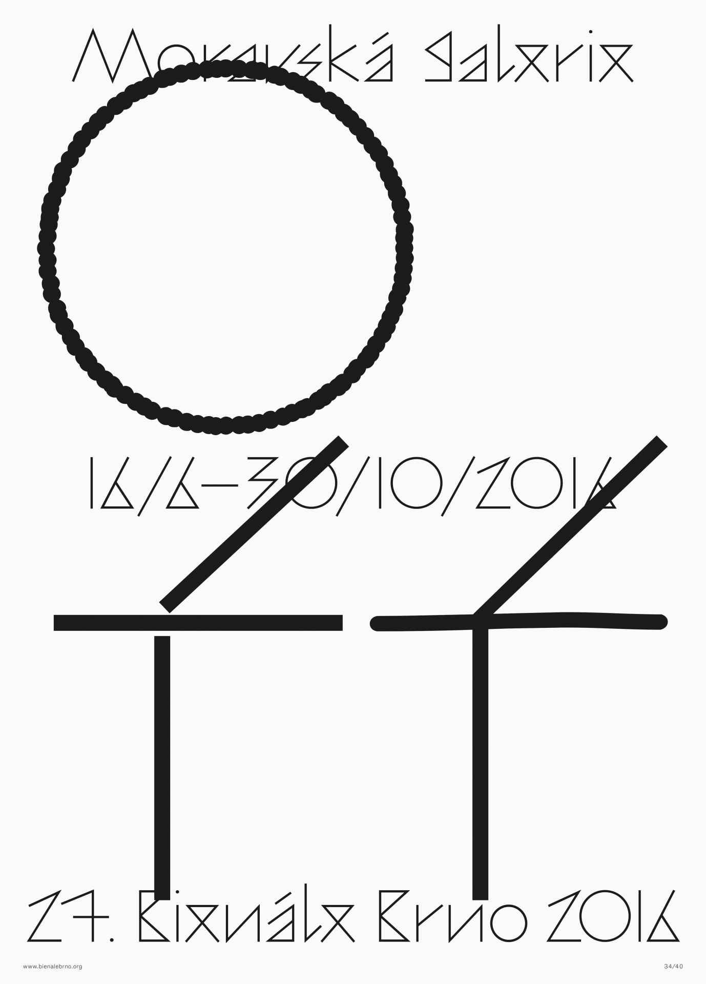 overall conception and visual style for the 27th International Biennial of Graphic Design Brno 2016 (Moravian Gallery in Brno)