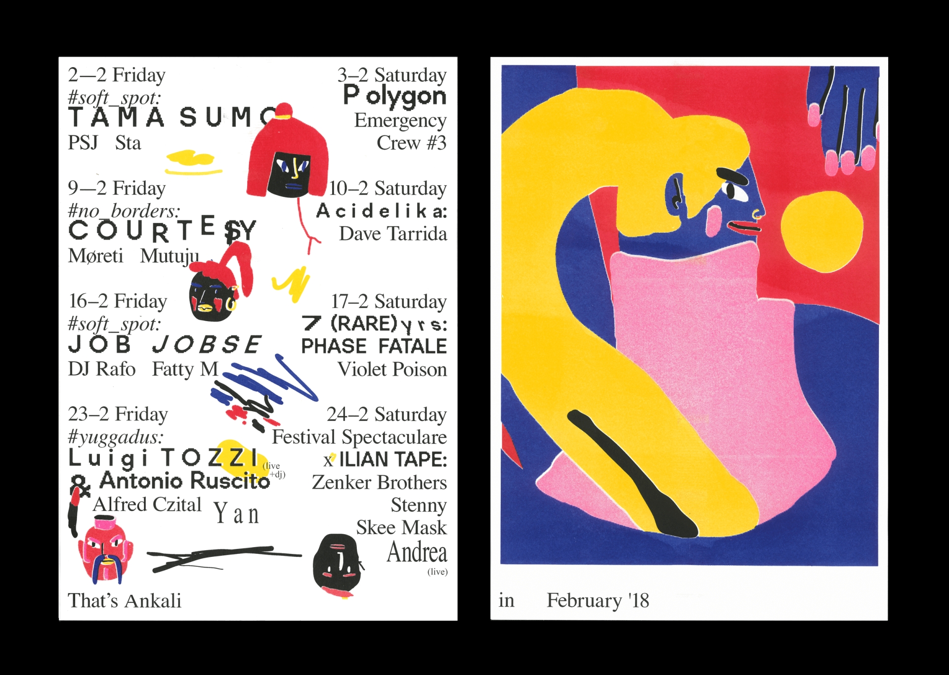 posters for Ankali music club