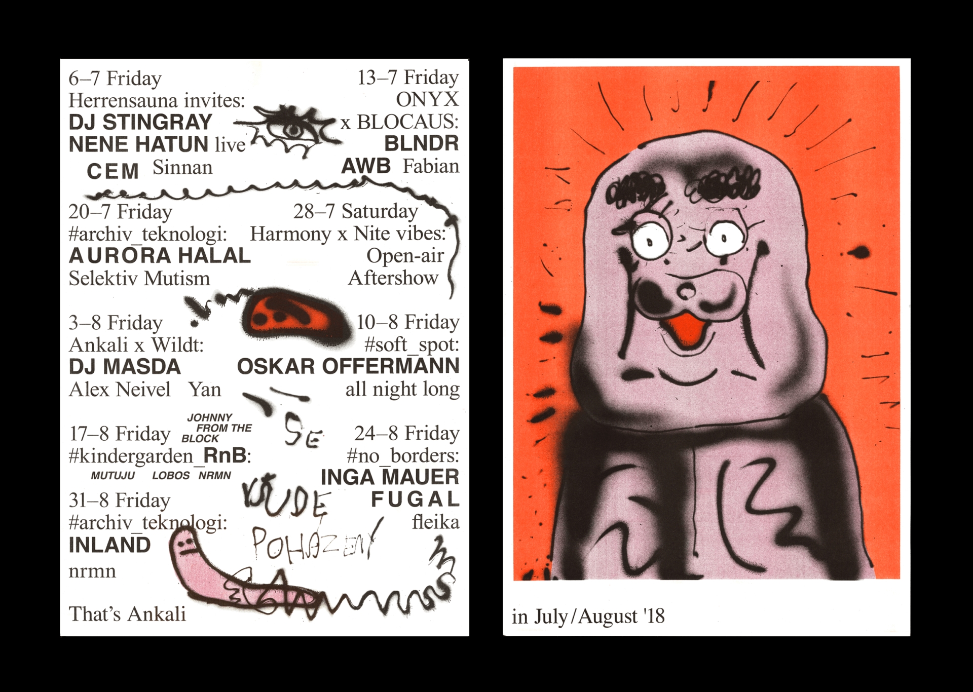 posters for Ankali music club