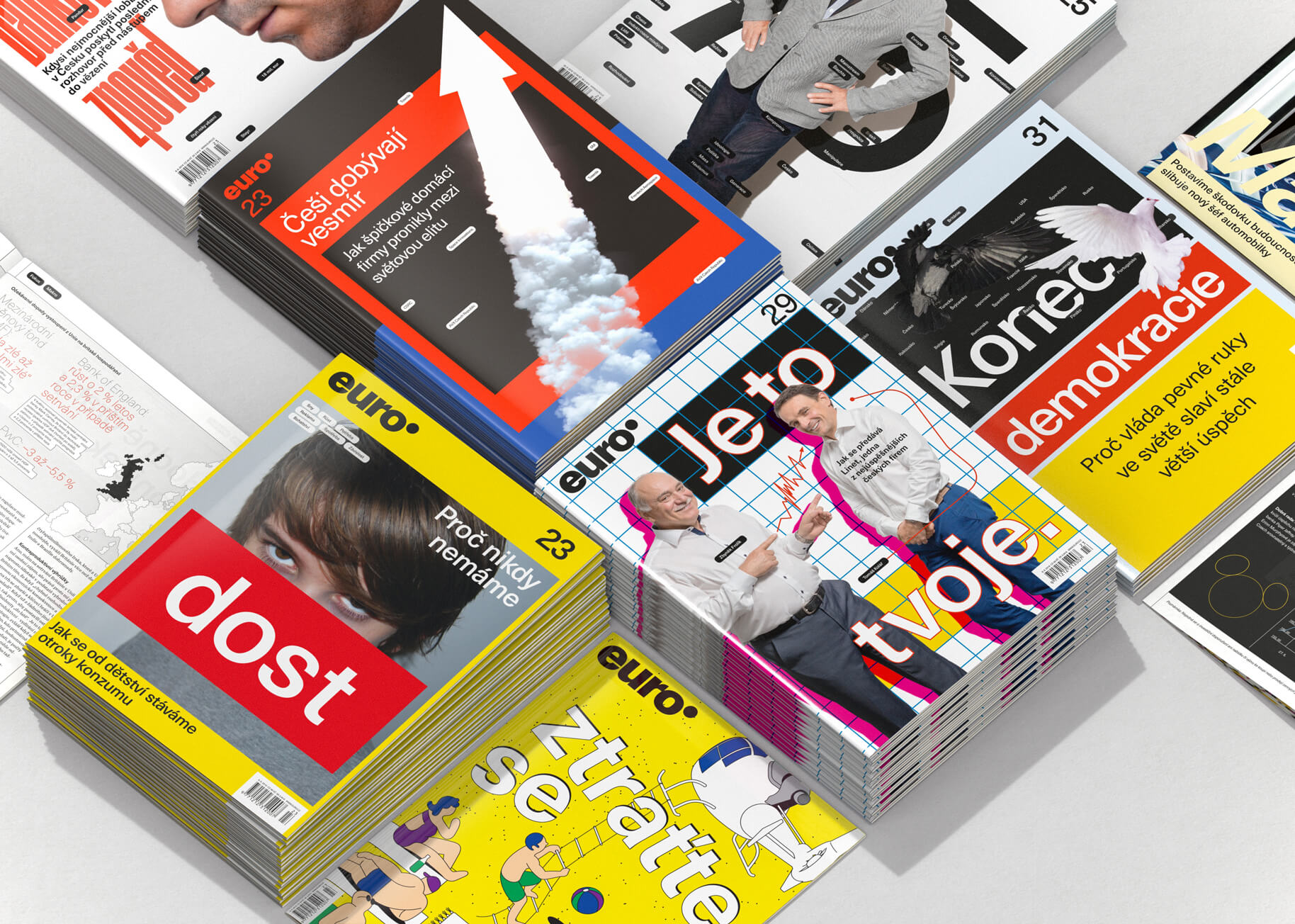 redesign of Euro magazine (Mladá fronta)