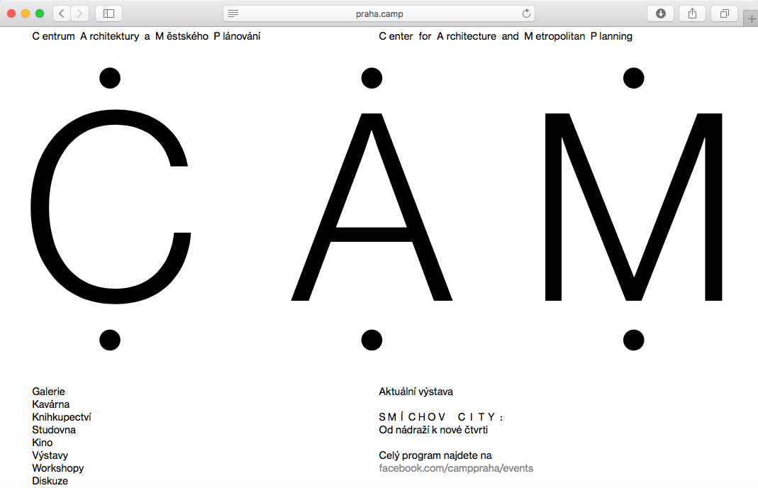 visual system for the Center for Architecture and Metropolitan Planning (CAMP)