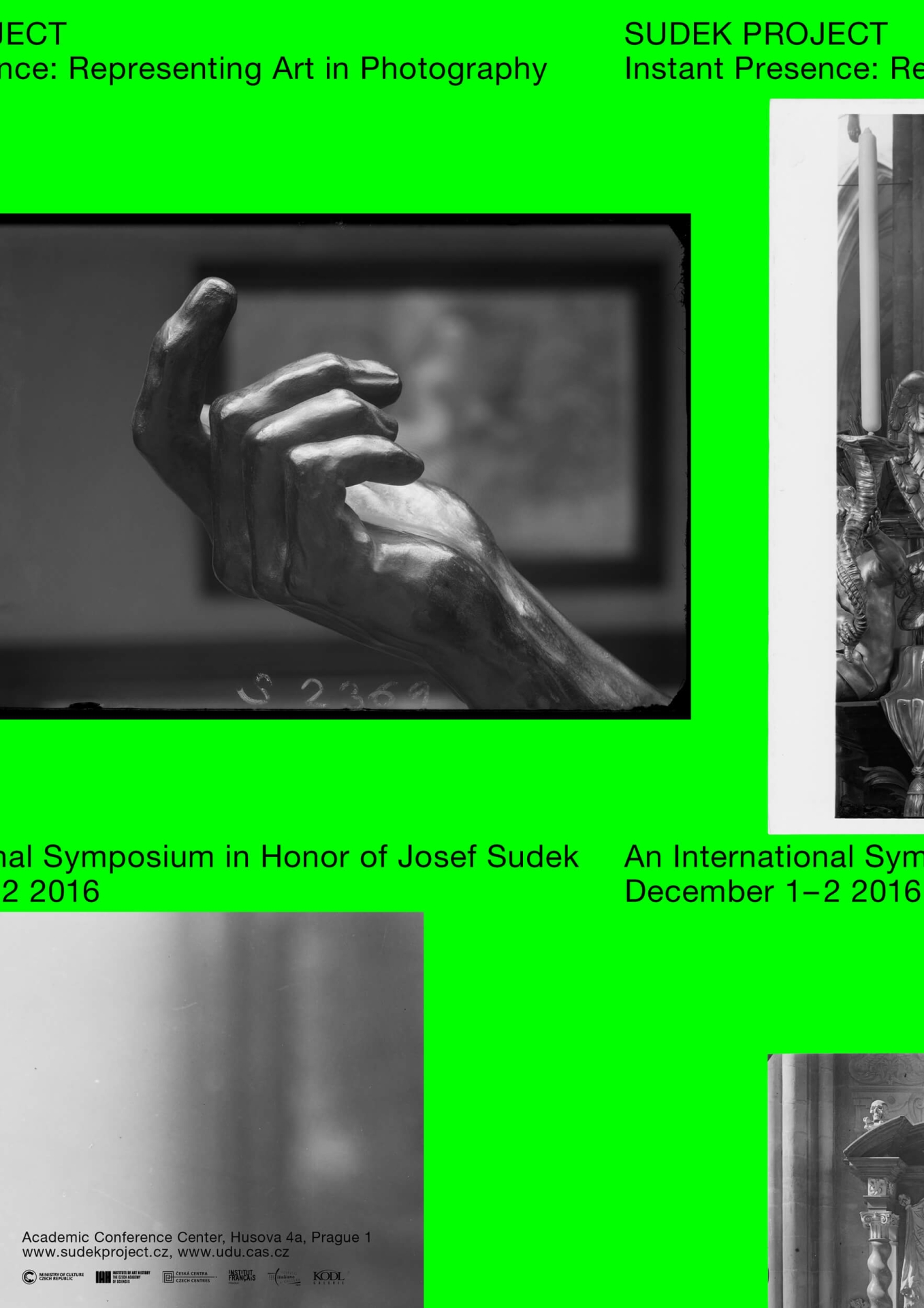 visual identity for Sudek Project (Institute of Art History of the Czech Academy of Sciences)