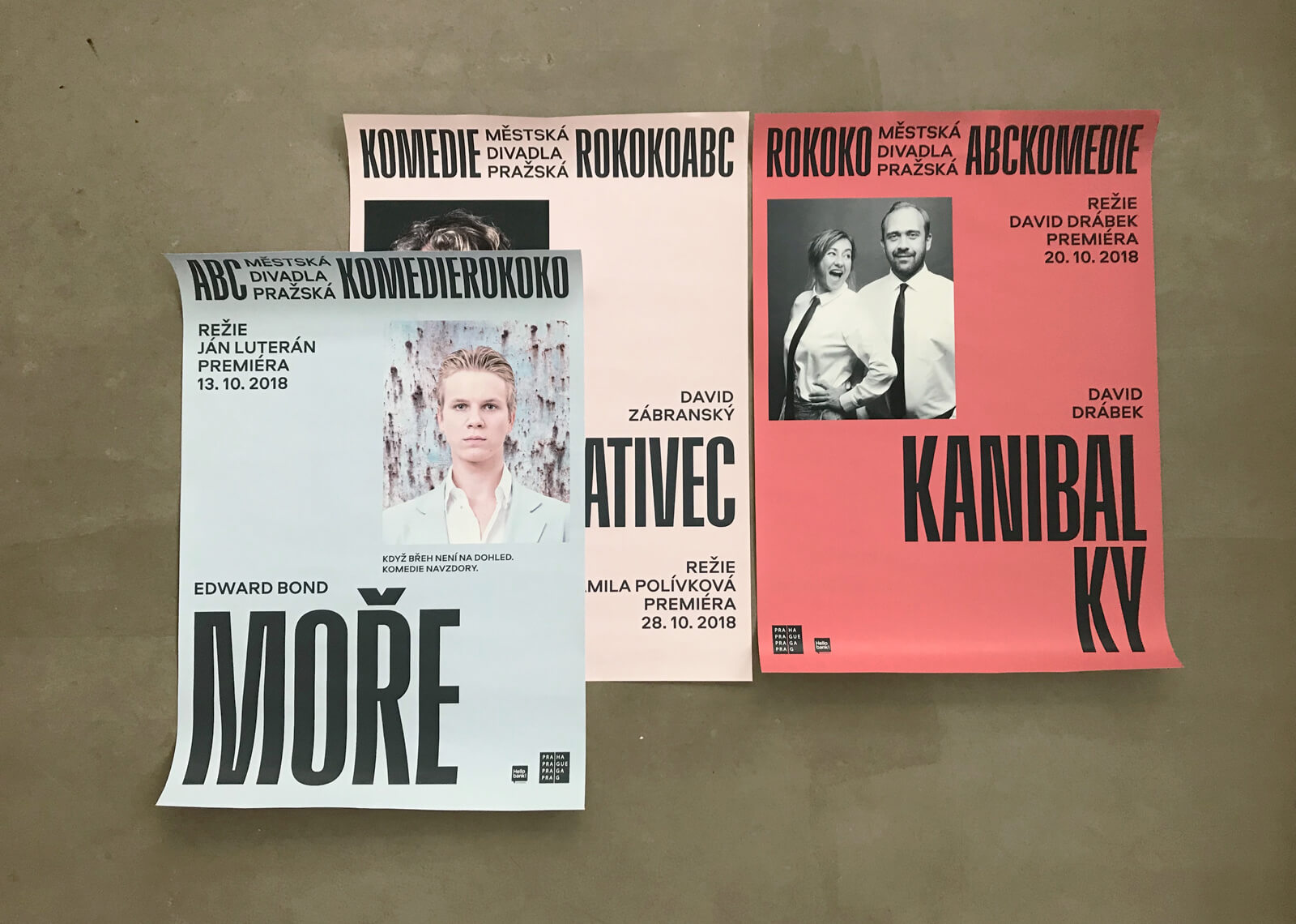 visual identity for Prague City Theaters