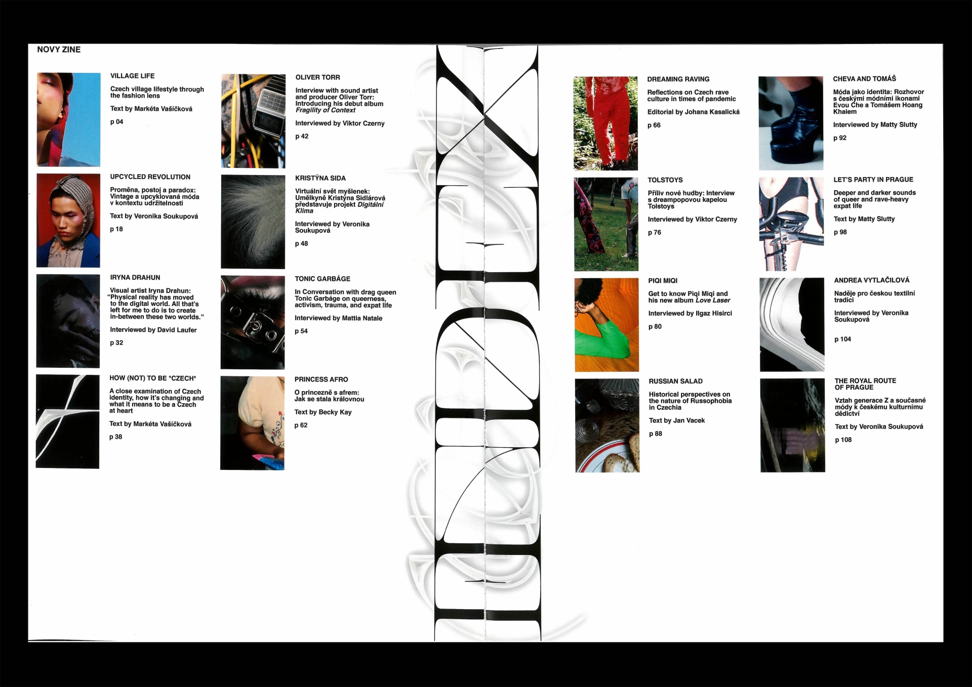visual identity for NOVY ZINE magazine