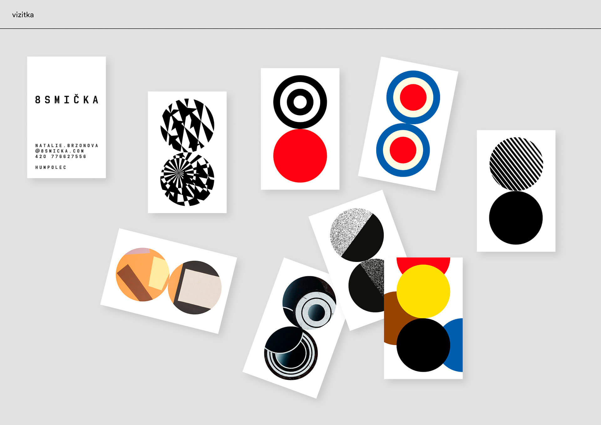 visual identity for 8smička Art Zone