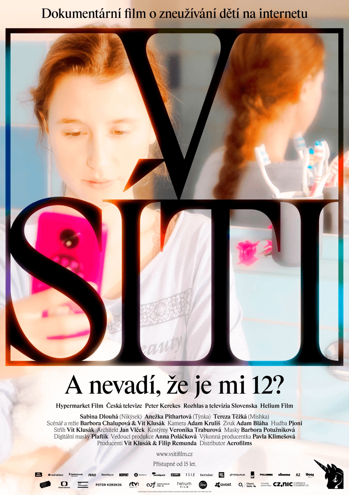 graphic design of the accompanying poster and book for the film V síti