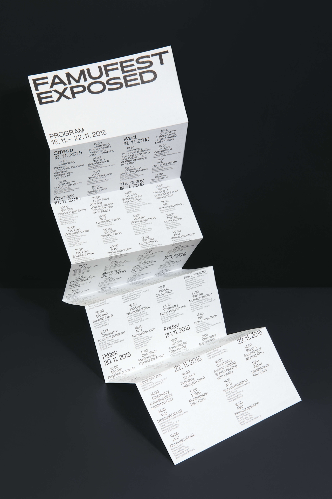 visual identity and graphic communications for FAMUFEST EXPOSED 2015