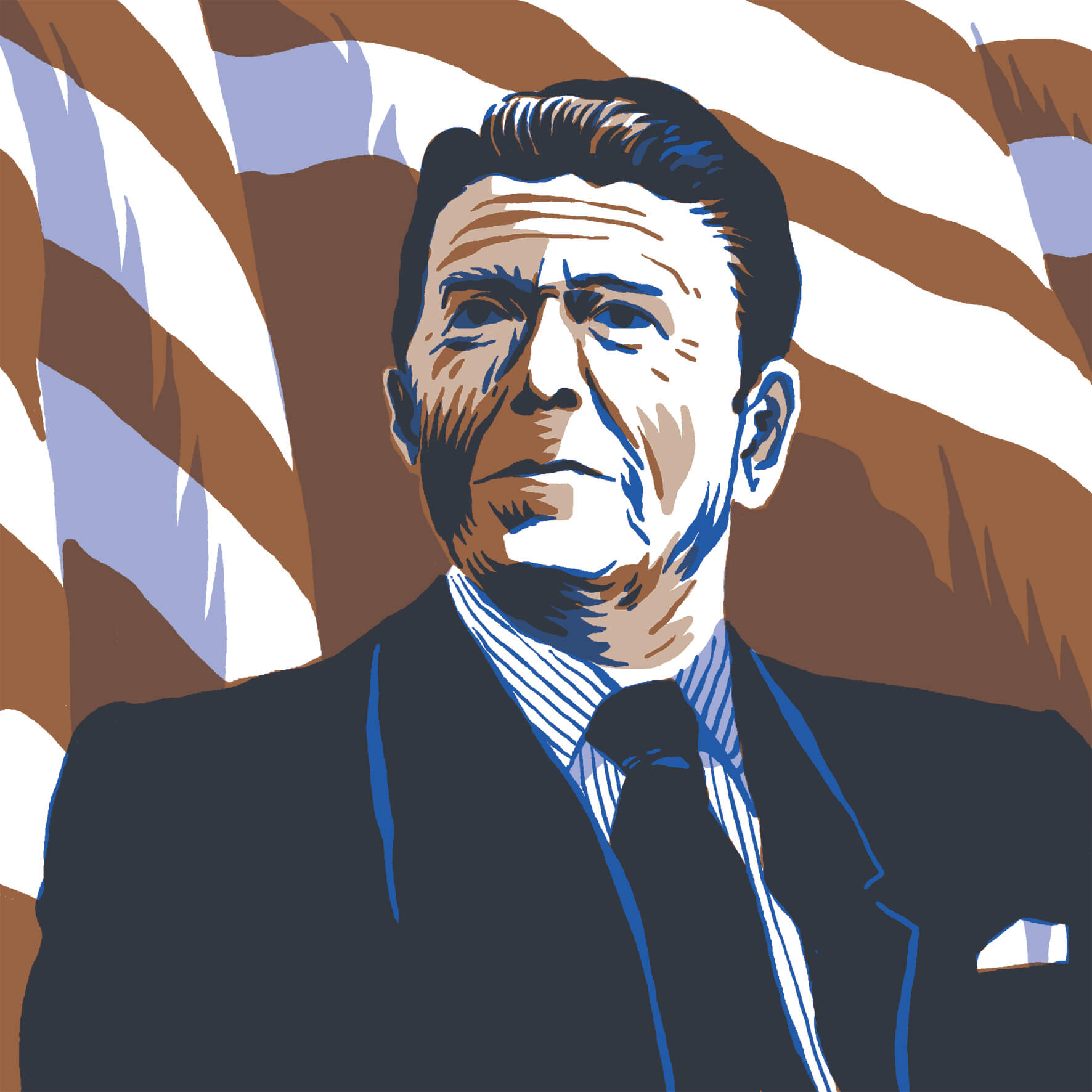 ilustrace komiksu 75 stupňů Fahrenheita (Magazín B), knihy Ilustrovaná Ústava České republiky (Take Take Take) a pro Hospodářské noviny