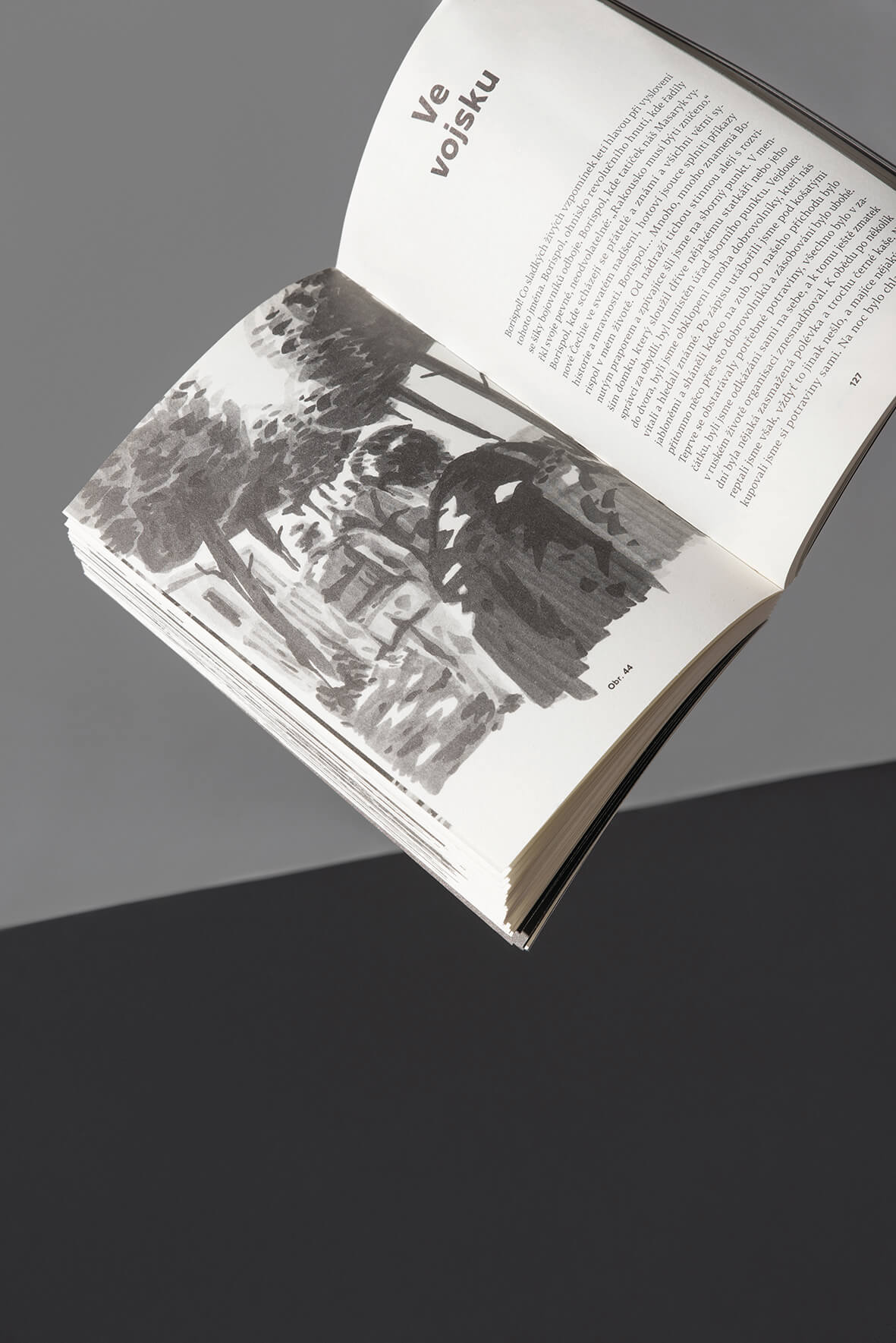 illustrations for the books Podivuhodná robotí expedice (Taťána Rubášová, Labyrint) a K večeru spustil se déšť (Štěpán Zadražil, Take Take Take)