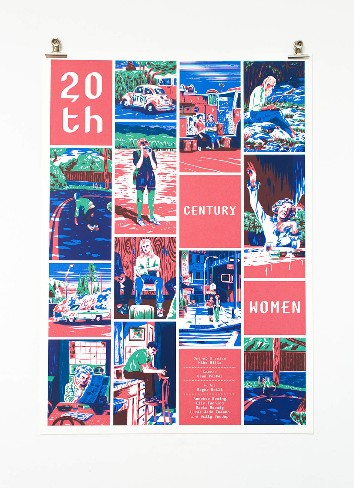 ilustrace knih Praha temná a tajemná (Michael Boroviška, Paseka) a Překroč ten stín! (Josef Veselka, Labyrint), plakáty pro Meetfactory a Take Take Take
