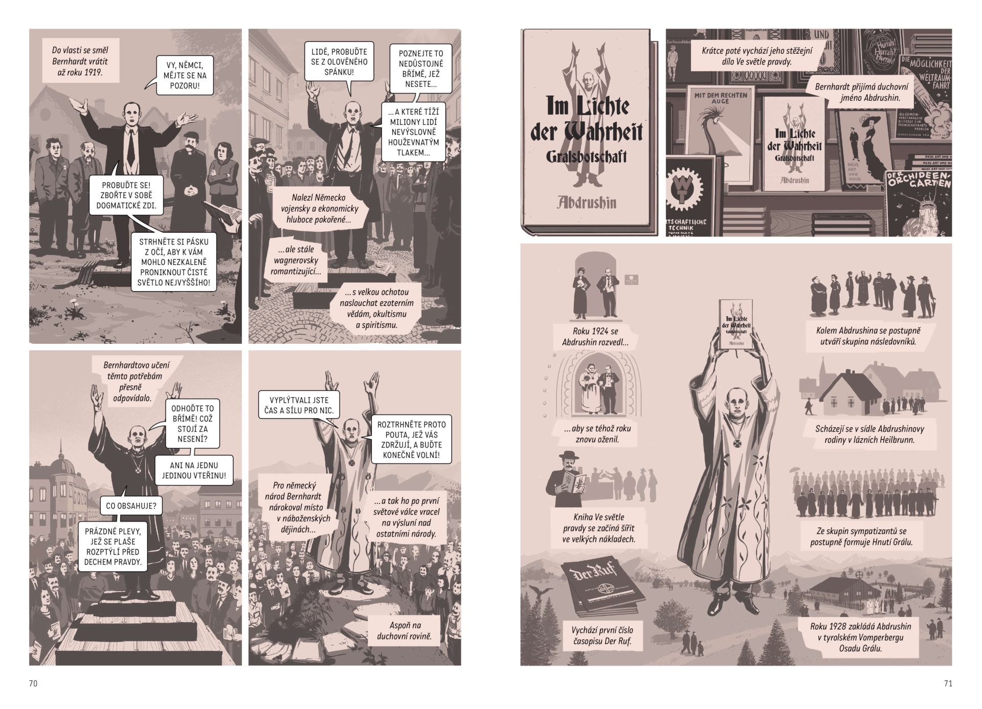 illustrations for comics Svatá Barbora (Marek Šindelka, Vojtěch Mašek, Lipnik)
