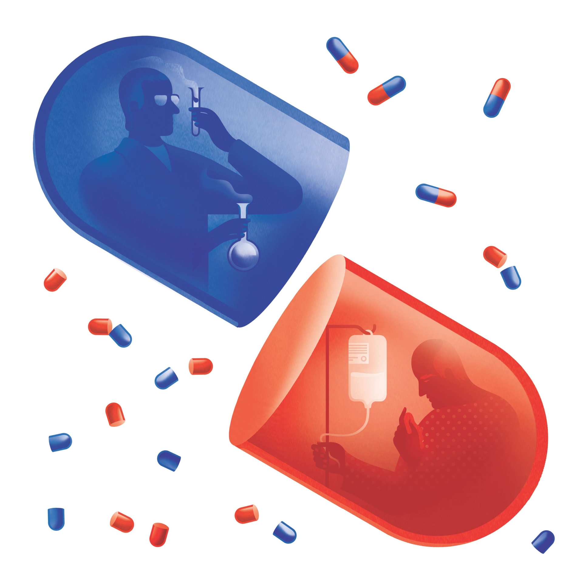 illustrations for the magazine AM Review (professional magazine and health and social care forum)