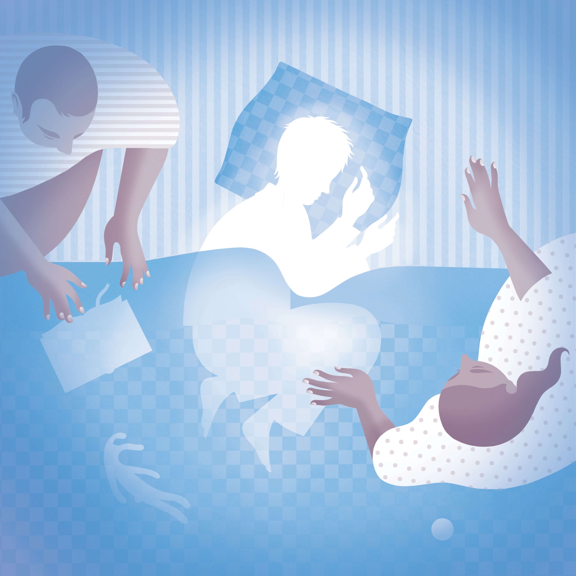 illustrations for the magazine AM Review (professional magazine and health and social care forum)