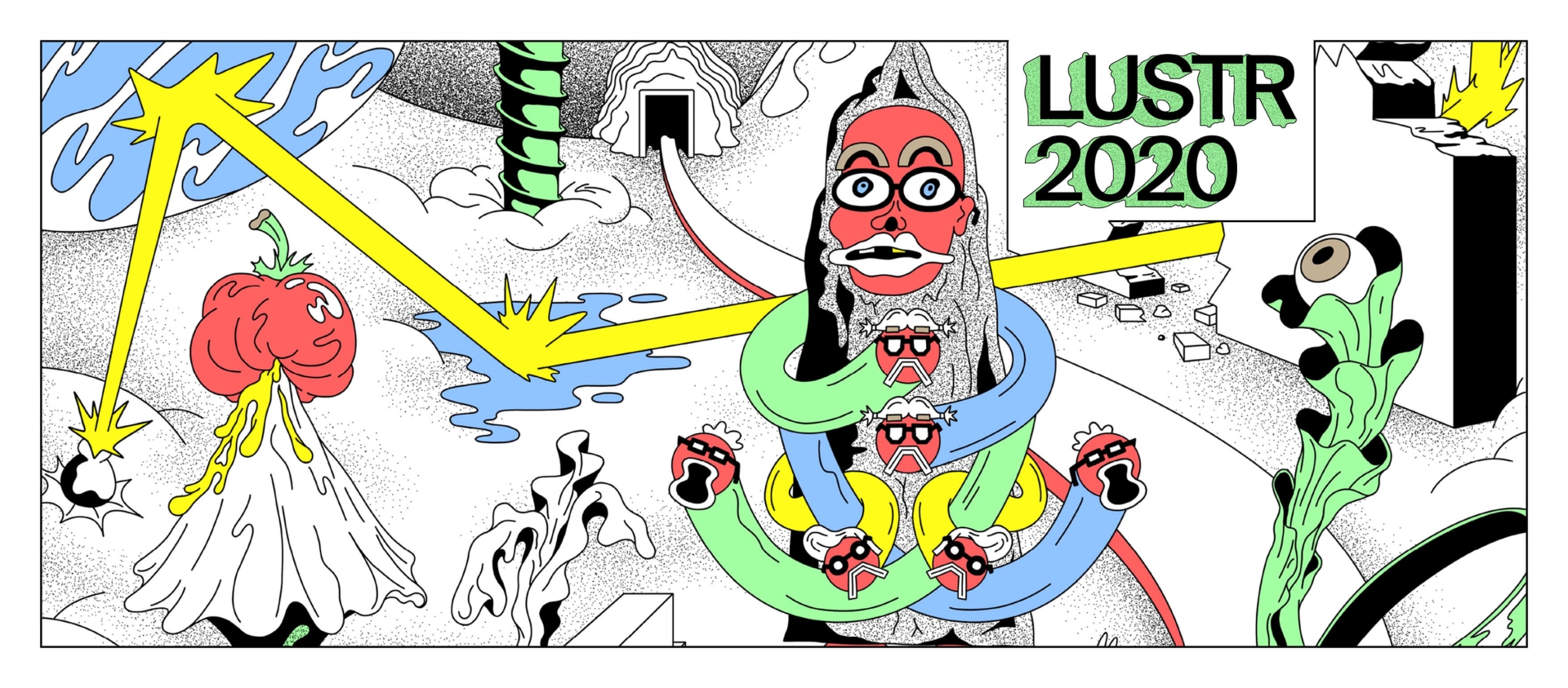 vizuální identita festivalu LUSTR 2020