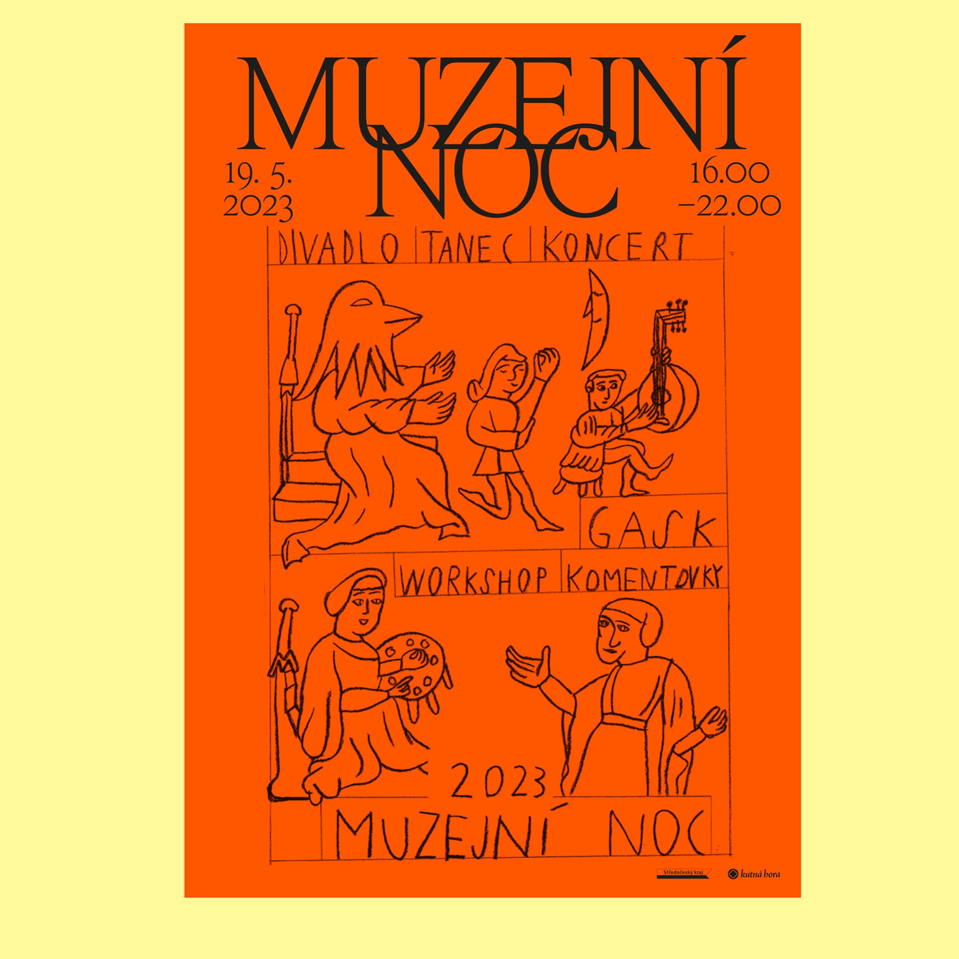 illustrations for the book Kniha vnímání (LUX – Michal Štěpánek) and illustrations for the Gallery of the Central Bohemian Region